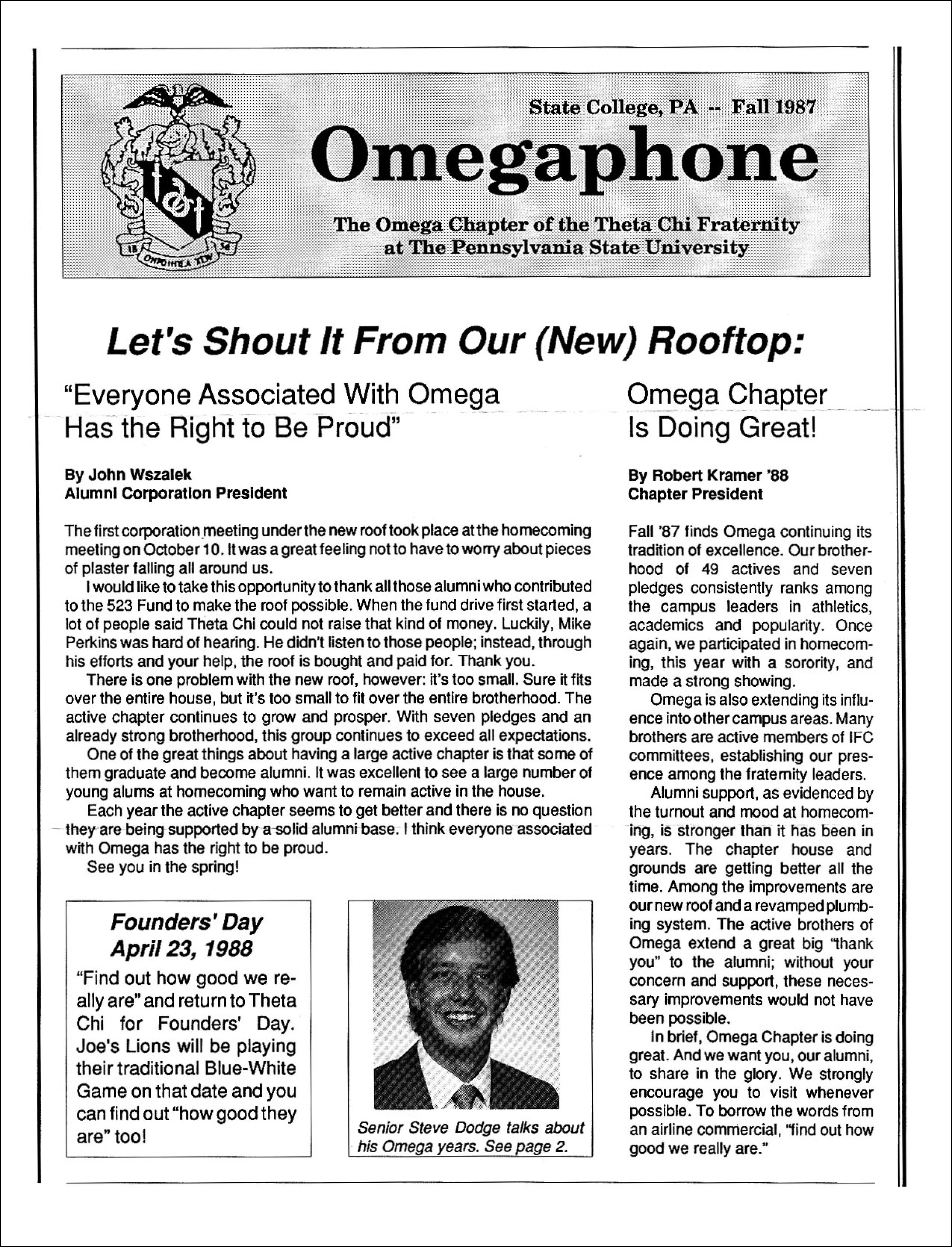 Fall 1987 Omegaphone