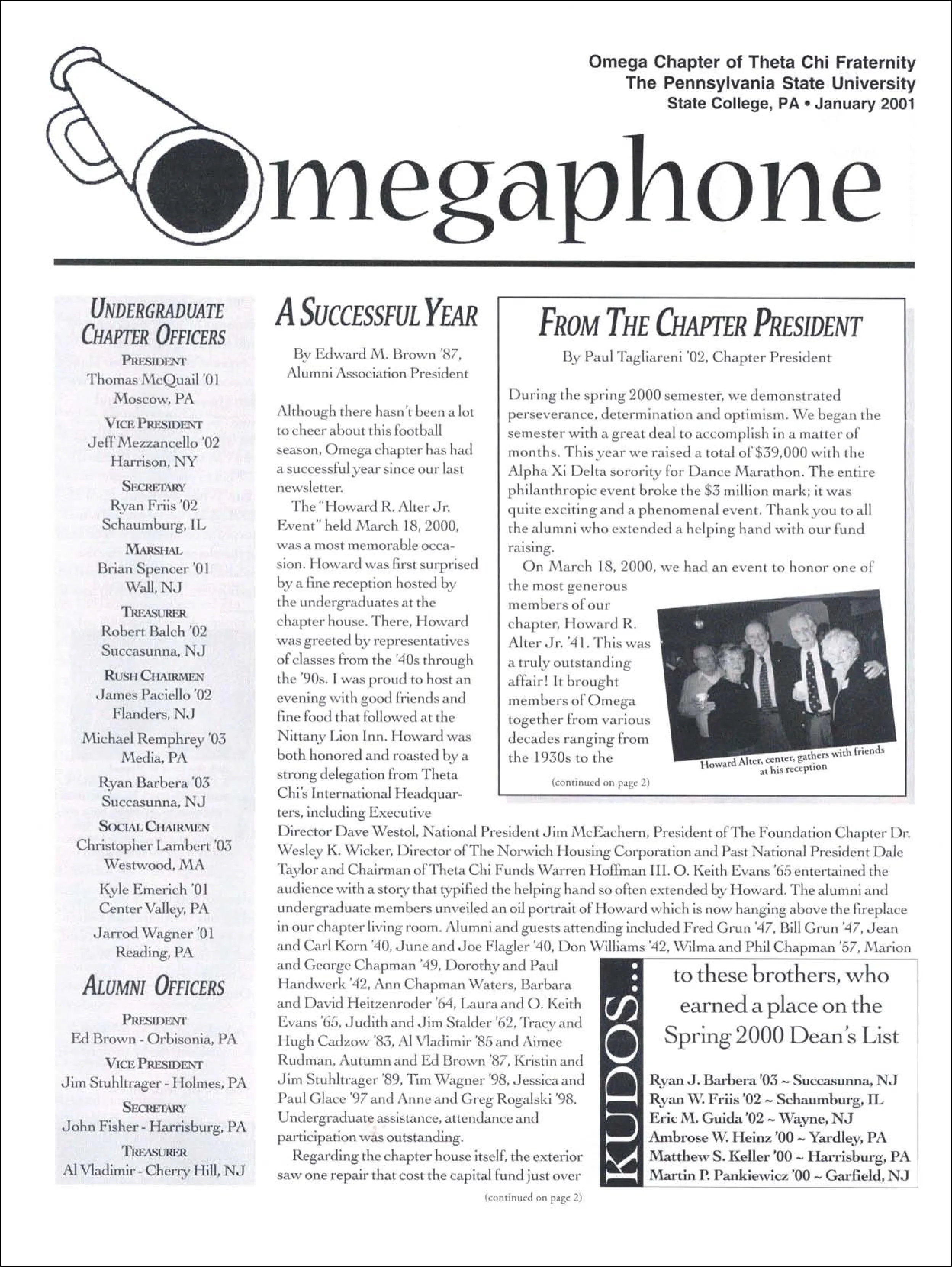 January 2001 Omegaphone