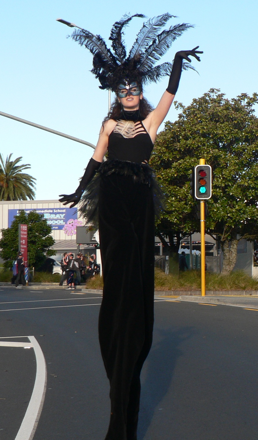 RWC - pre match stilts