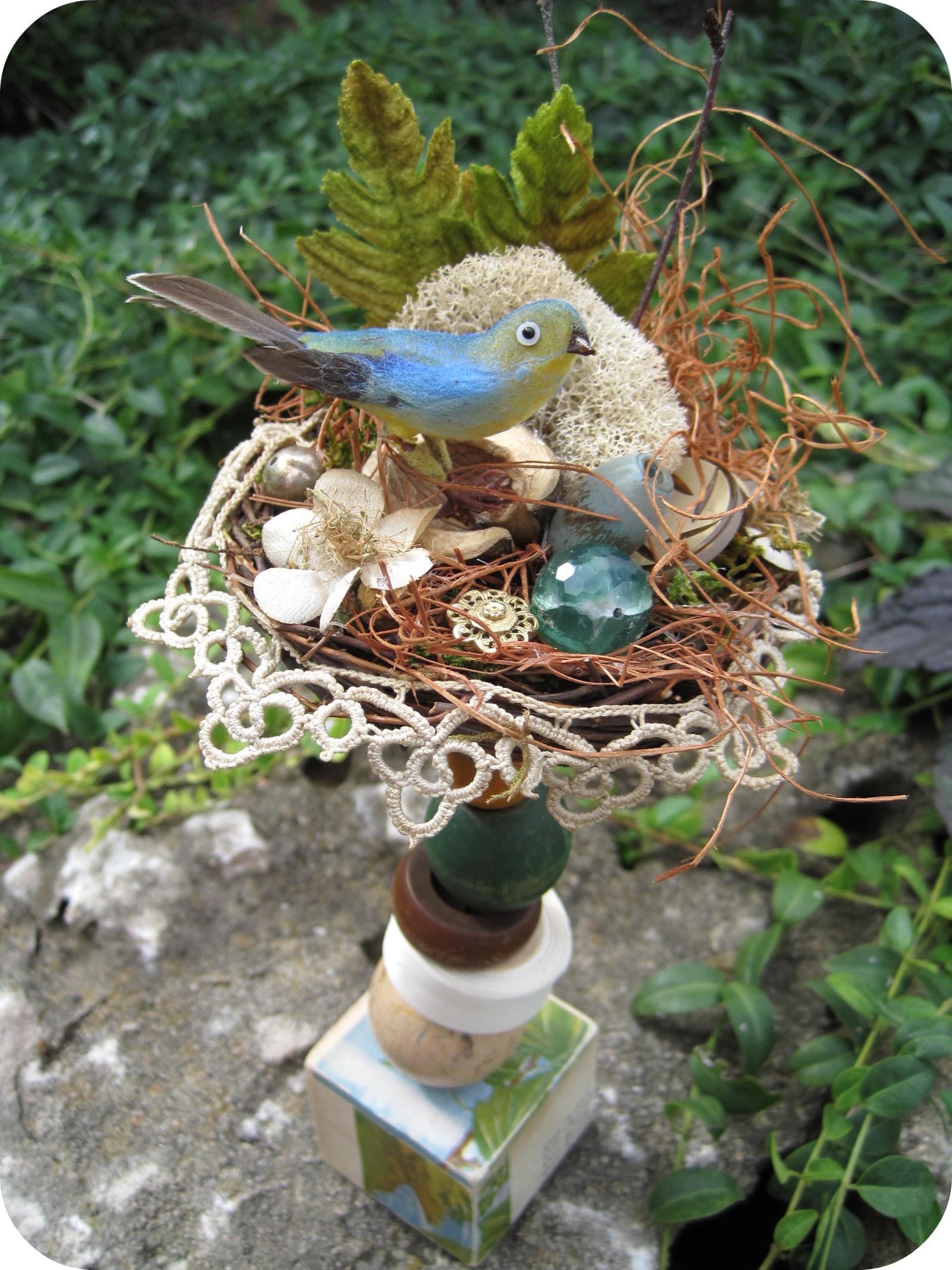 Art & Found Bird's Nest Totem