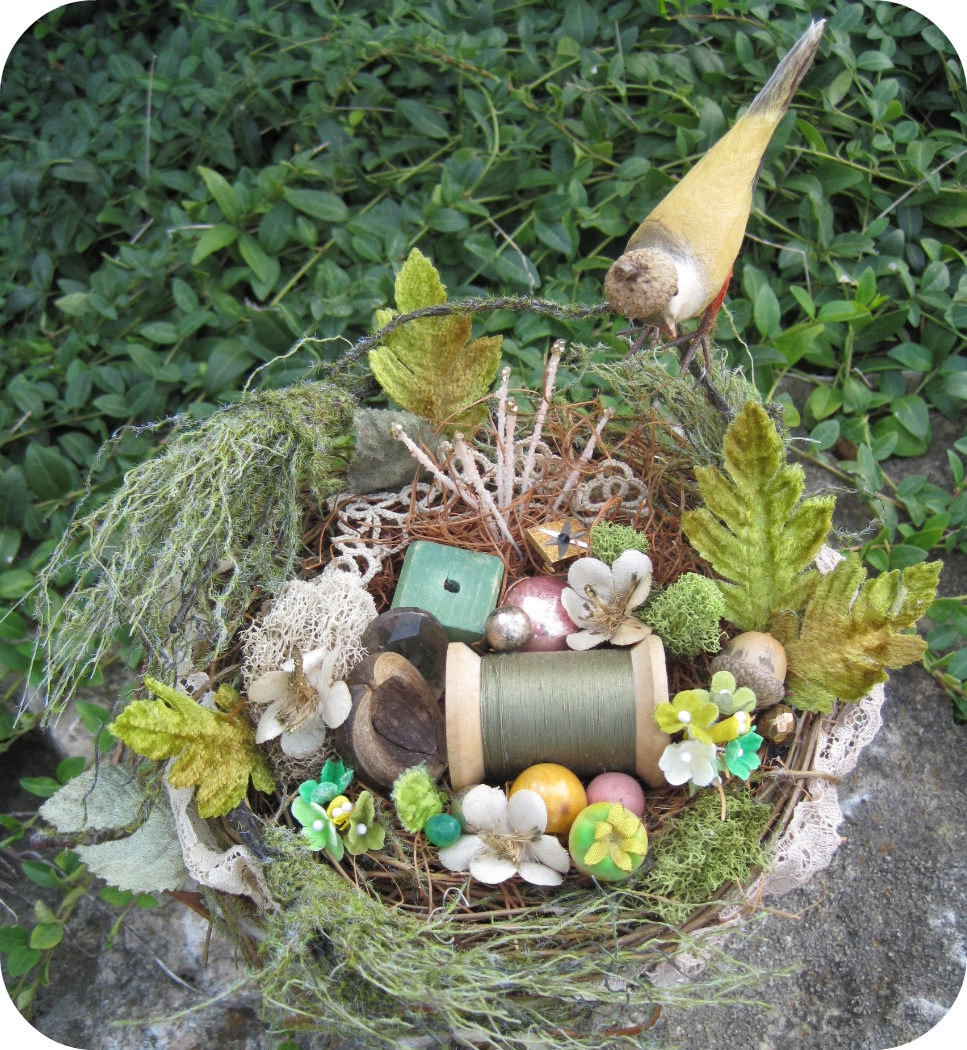 Art & Found Nest (with Cherries), detail