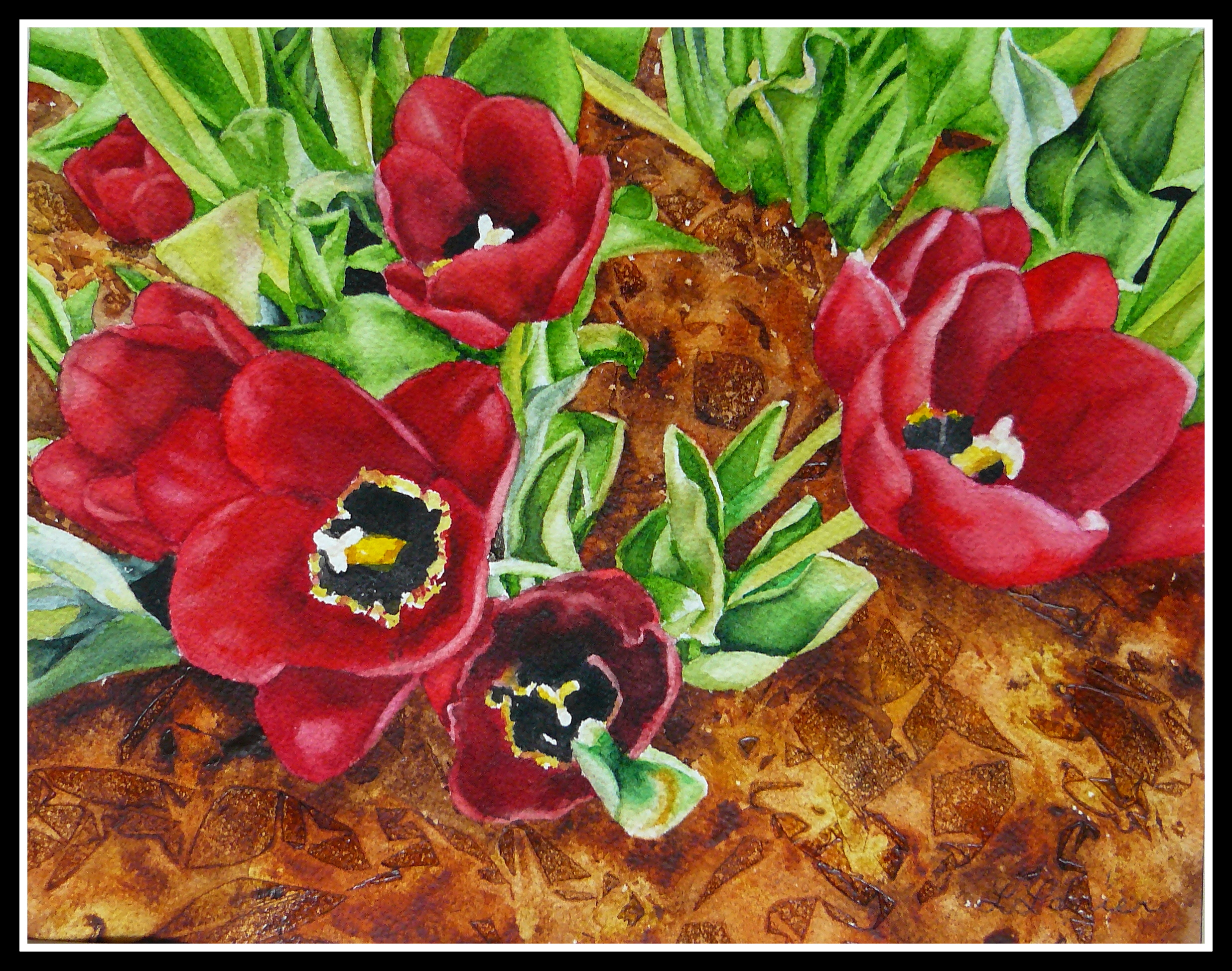 Tulip Time 9" x 12"