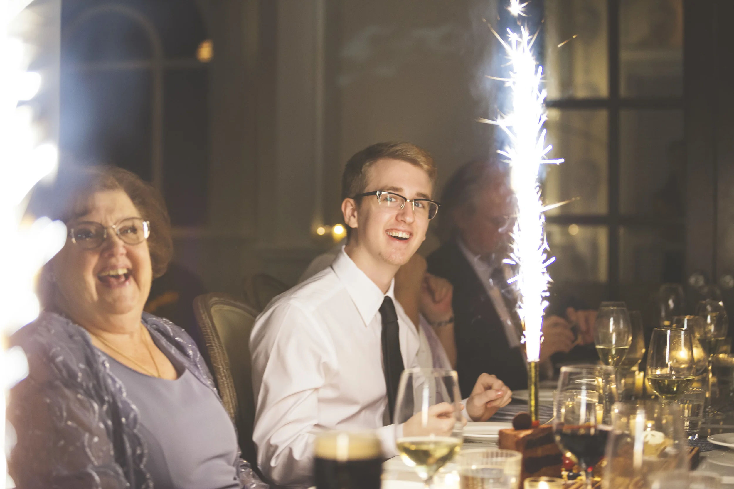 Festive sparklers at Colette, in the Thompson Hotel - Toronto.