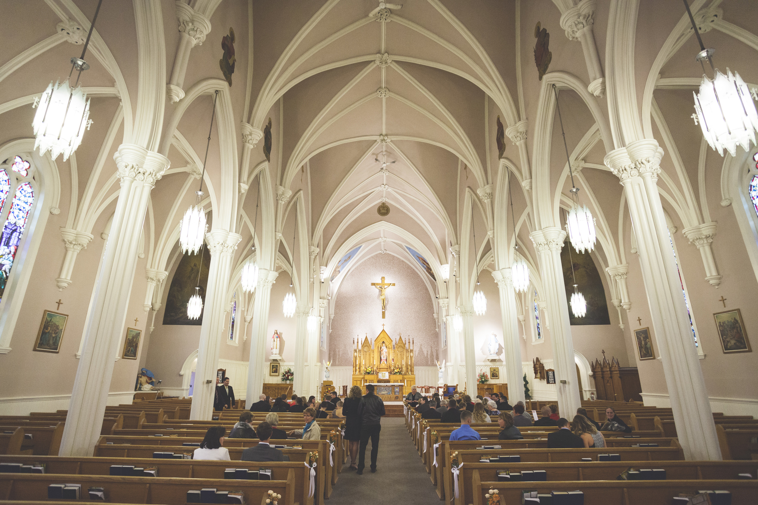 Inside St. Basil Church in Brantford Ontario.