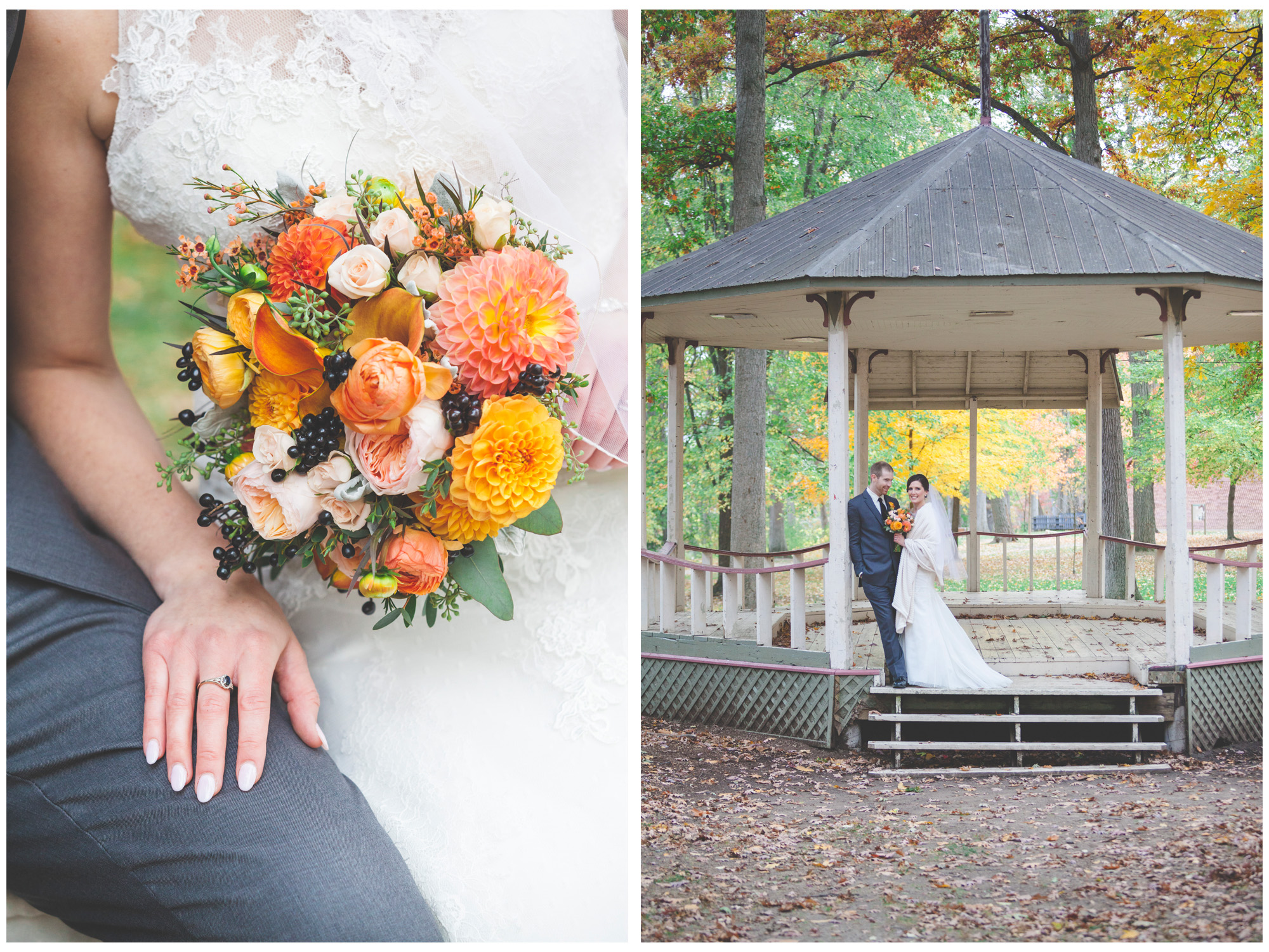 A lovely couple shot in the gazebo at Mohawk Park.