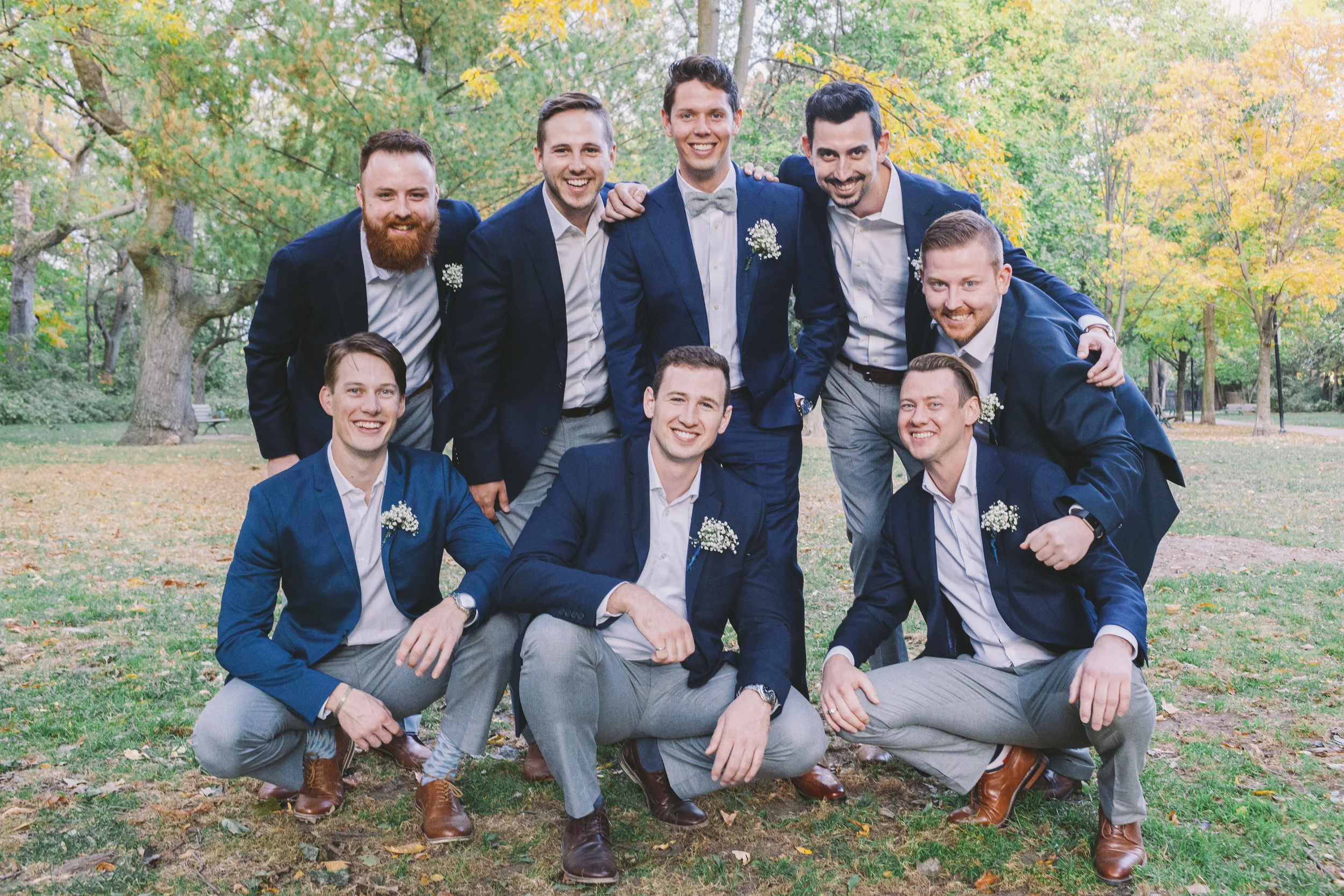 Groom's men team photo.