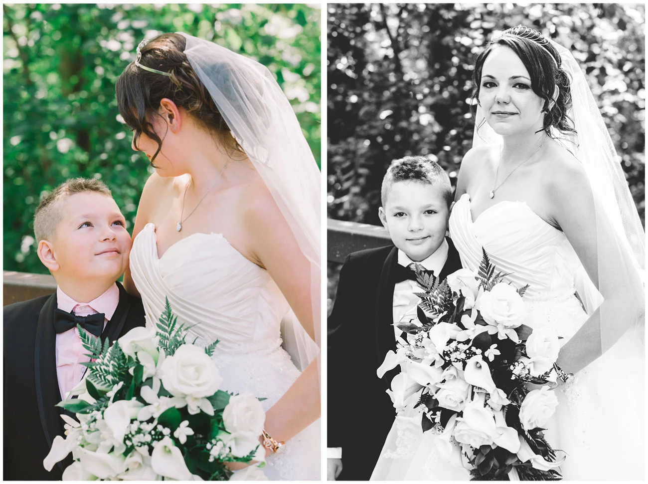 Mother and Son on Wedding Day