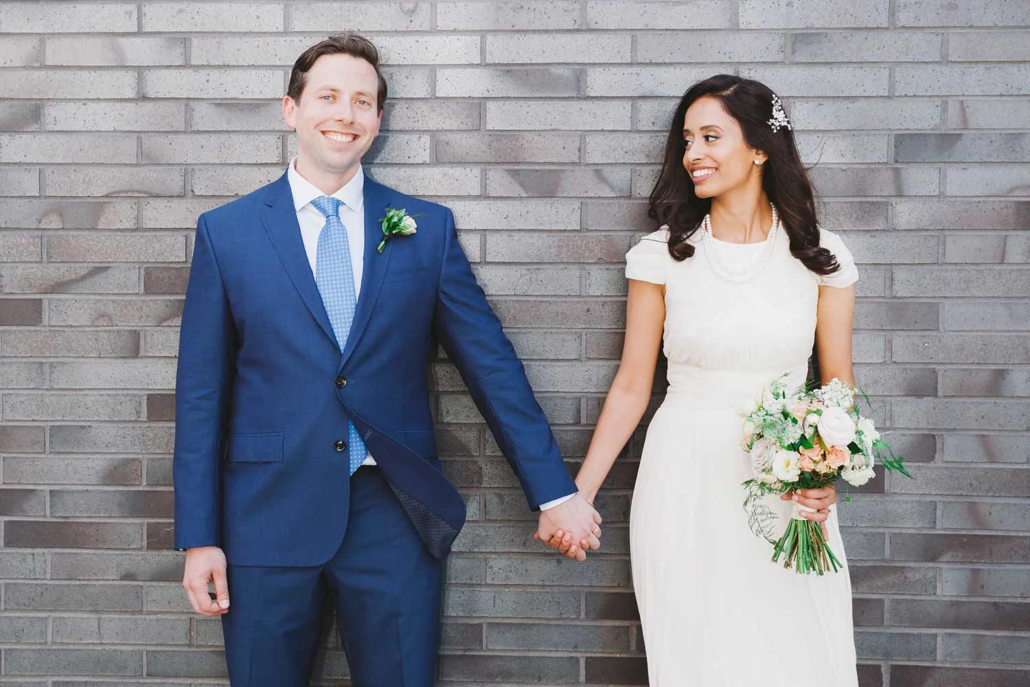 Bride and Groom at the Four Seasons Centre