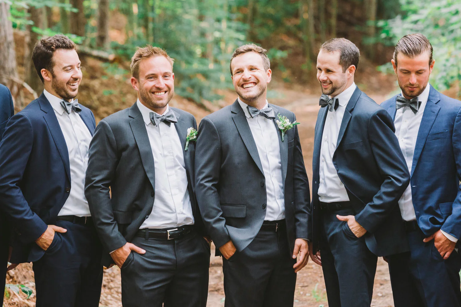 Groomsmen at Drysdale's Tree Farm