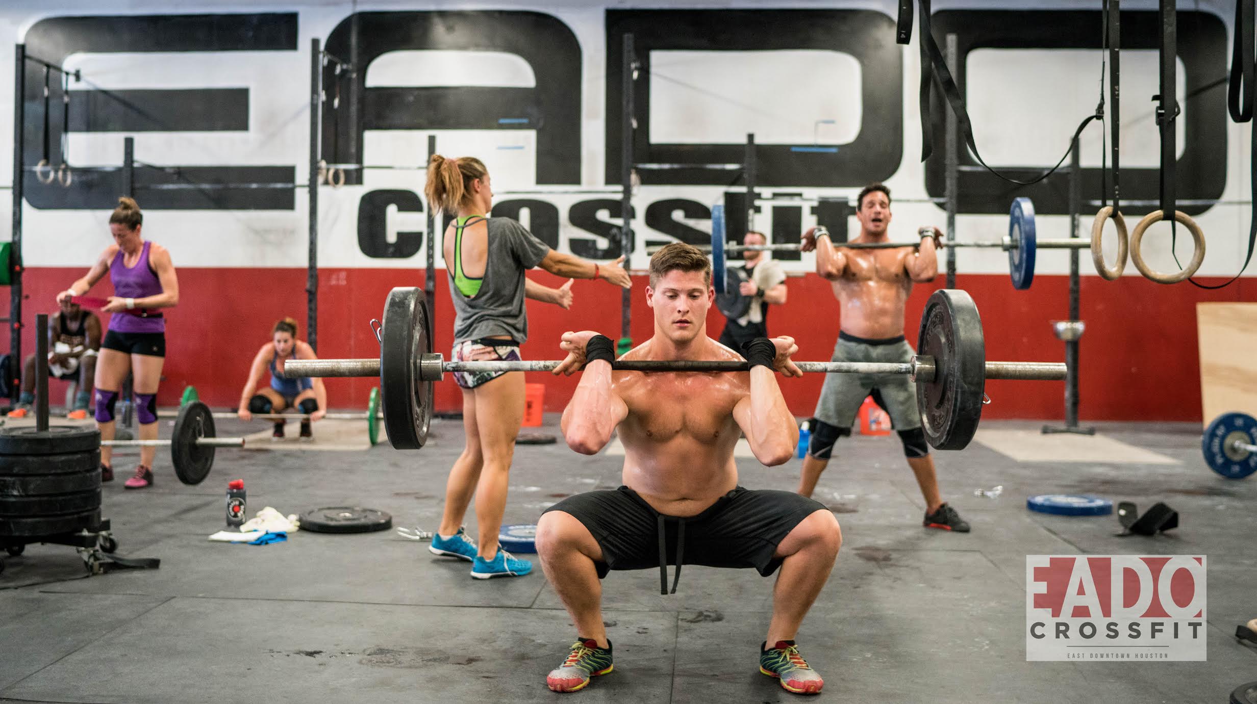 EaDO Elite Athletes Callan and Shane with Coach Jenn. Photo Credit: CrossFit Captures (Sierra Prime) 