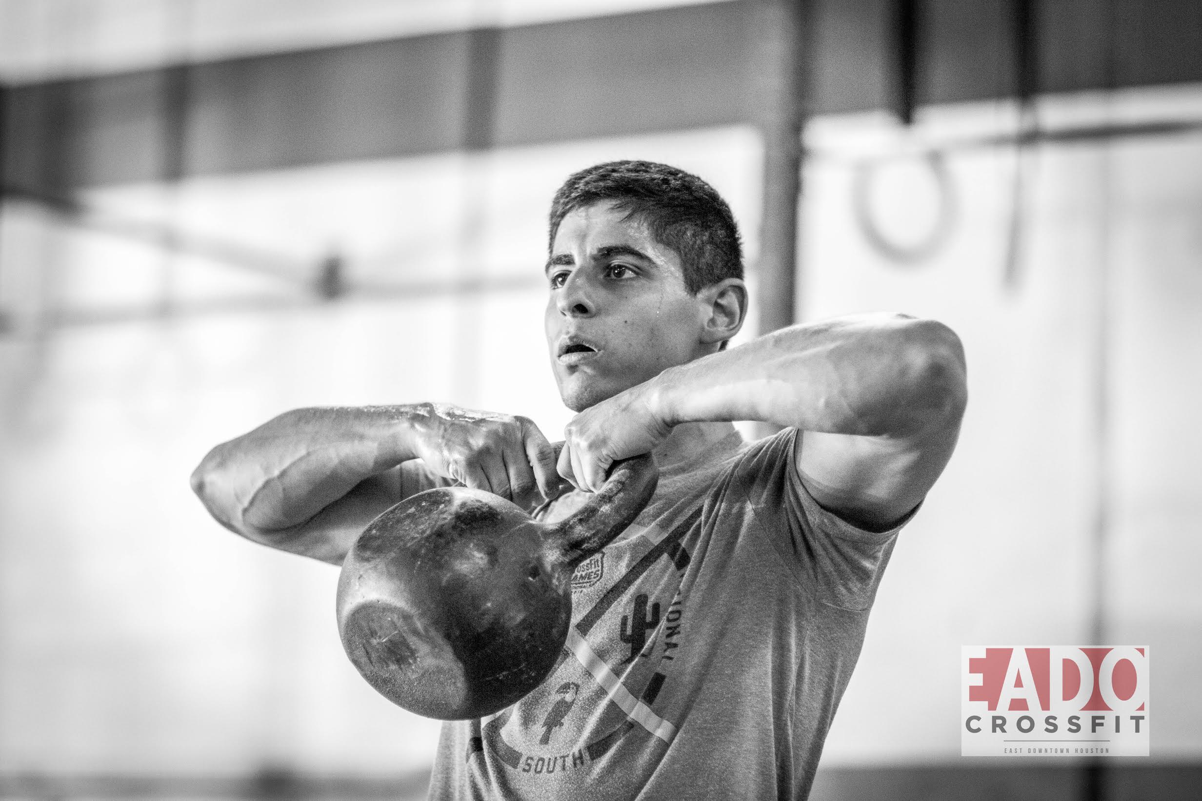 EaDo Elite Athlete Victor Sanchez during yesterdays WOD. Photo Credit: Sierra Prime