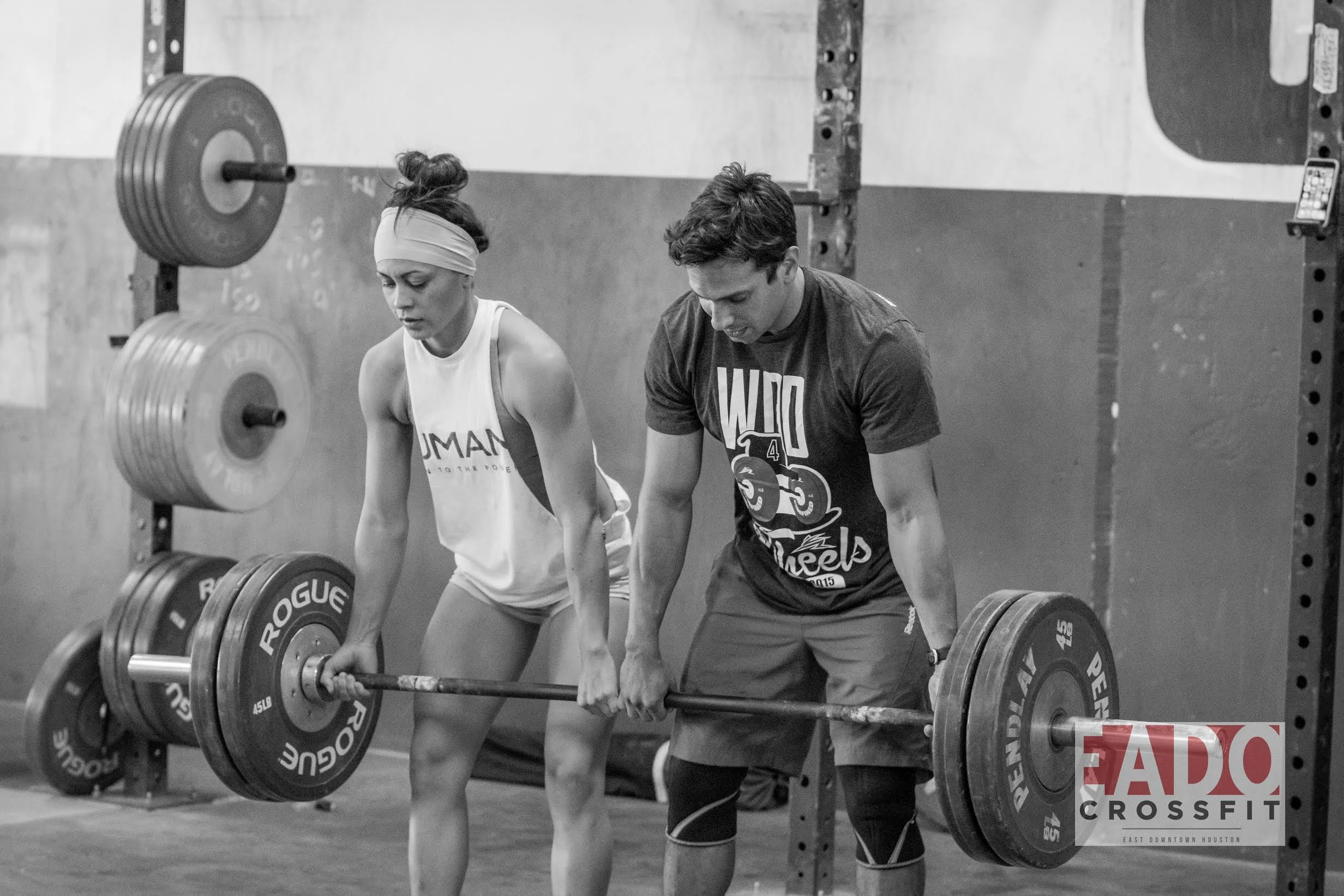 EaDo Elite Athletes Shane and Leah performing partner deadlifts. Photo Credit: Sierra Prime