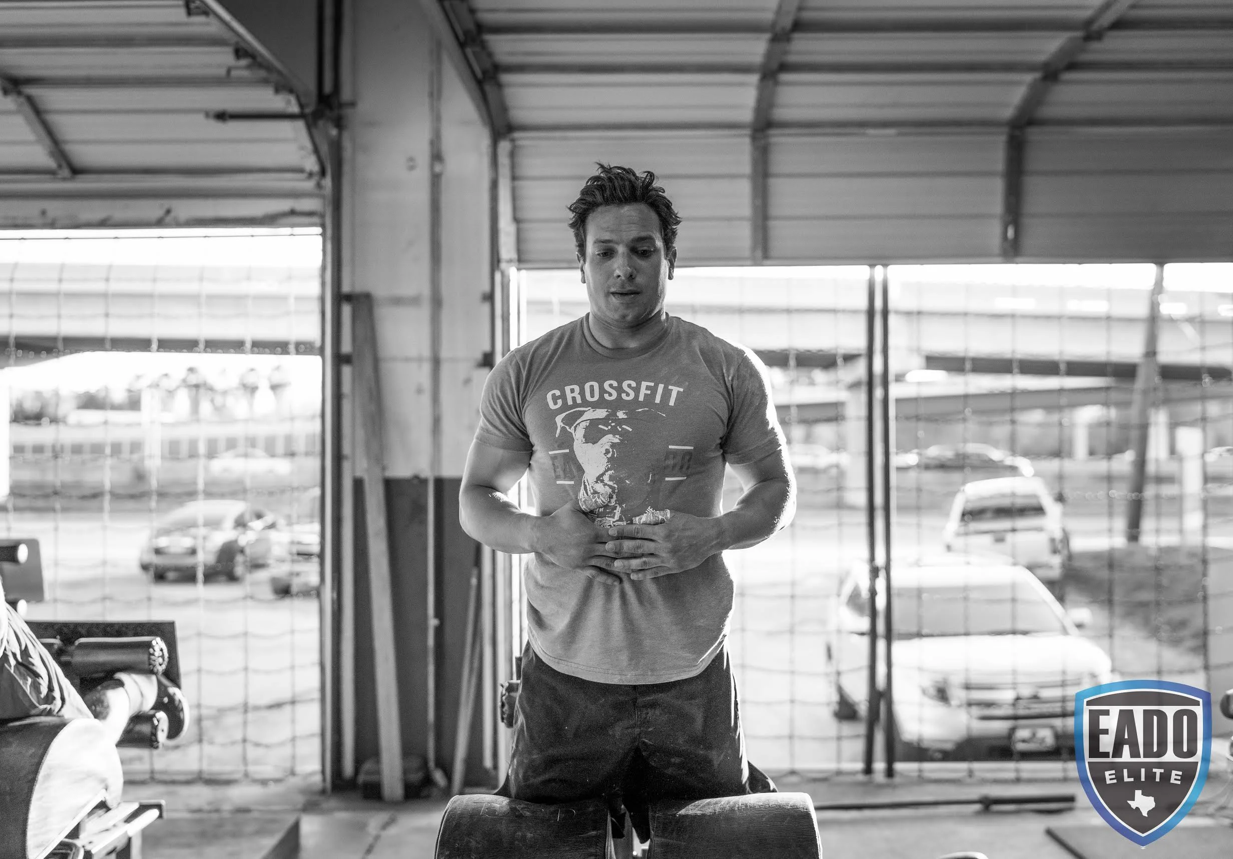 EaDo Elite Athlete and Coach Shane Rojas performing a glute ham raise Photo Credit: Sierra Prime 
