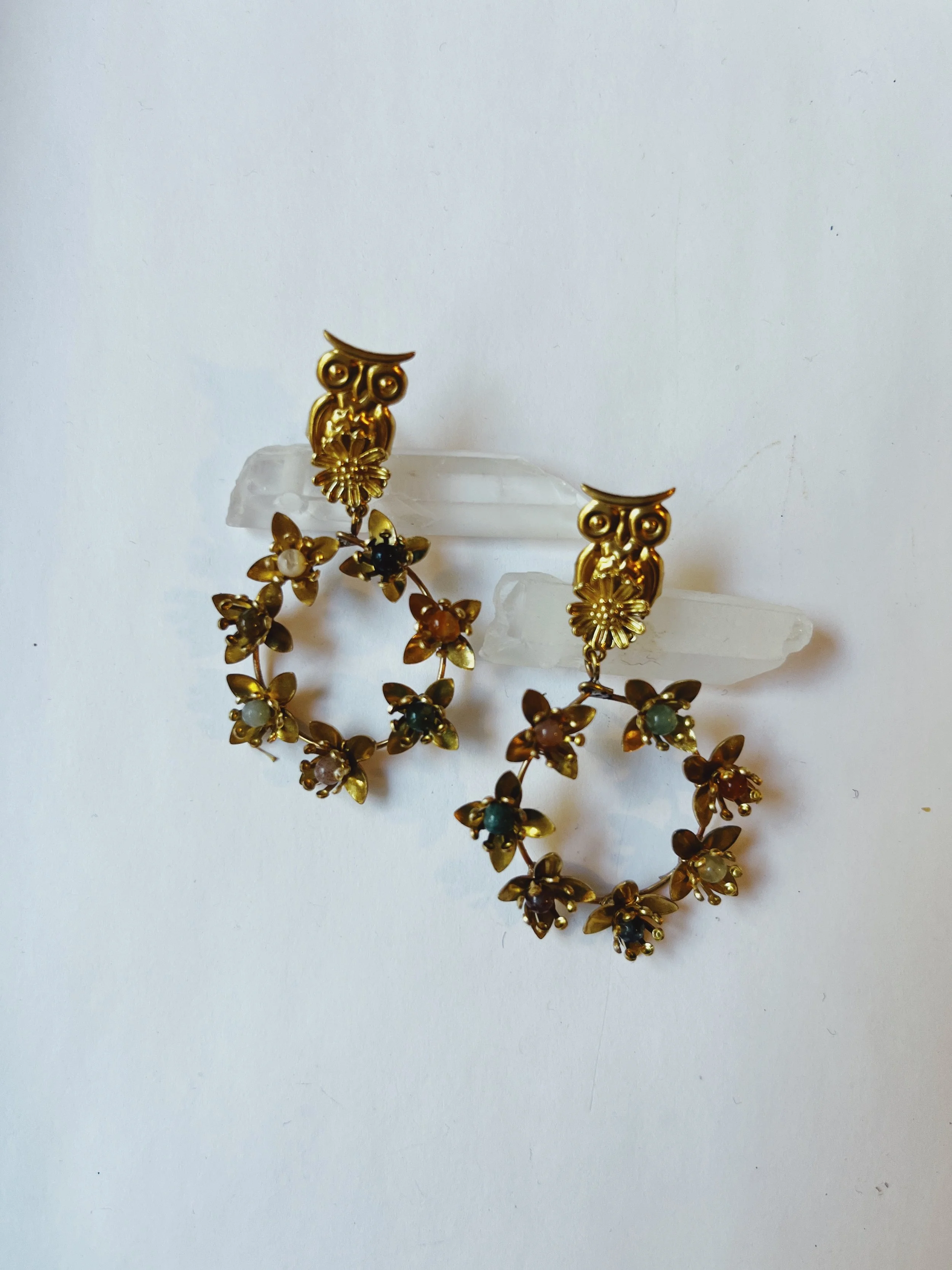 petites fleurs hoops