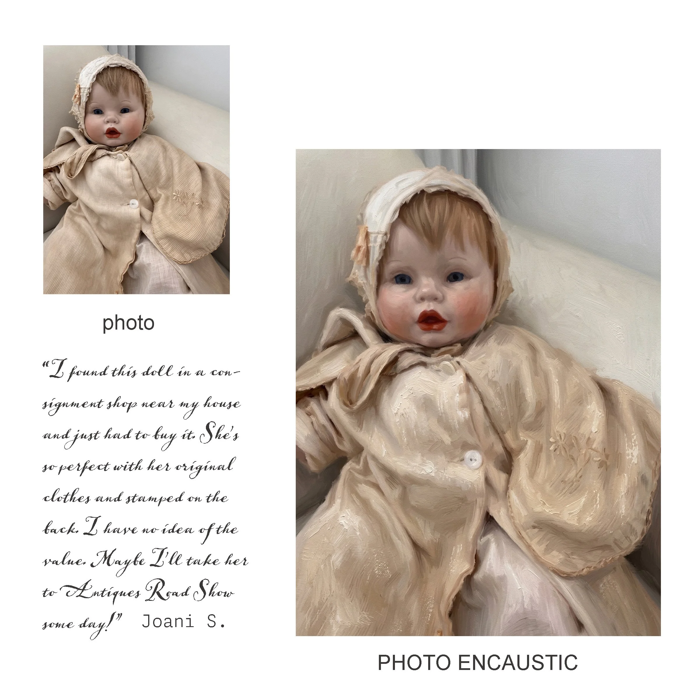 Custom Photo Encaustic Painting