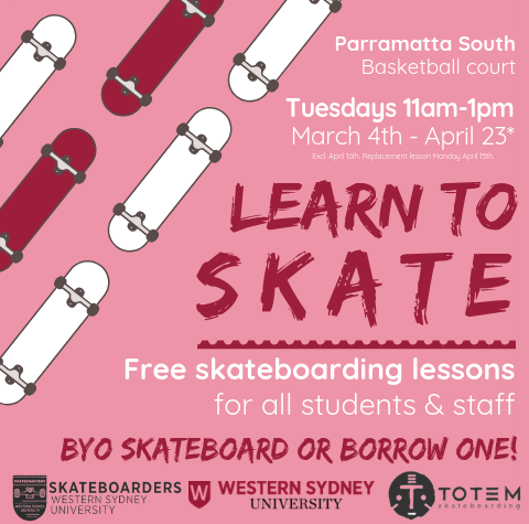 Parra South Skate lessons poster.png