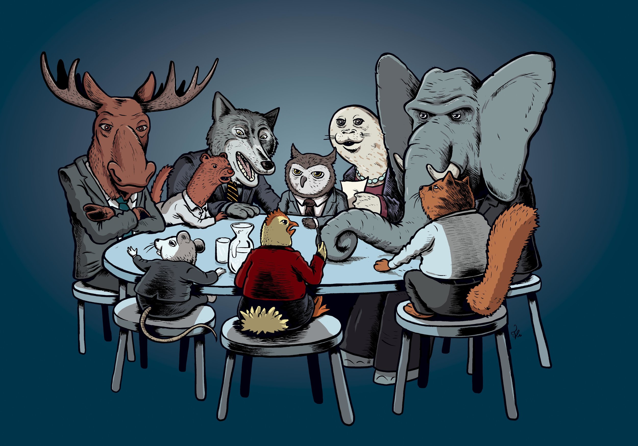 Animal meeting