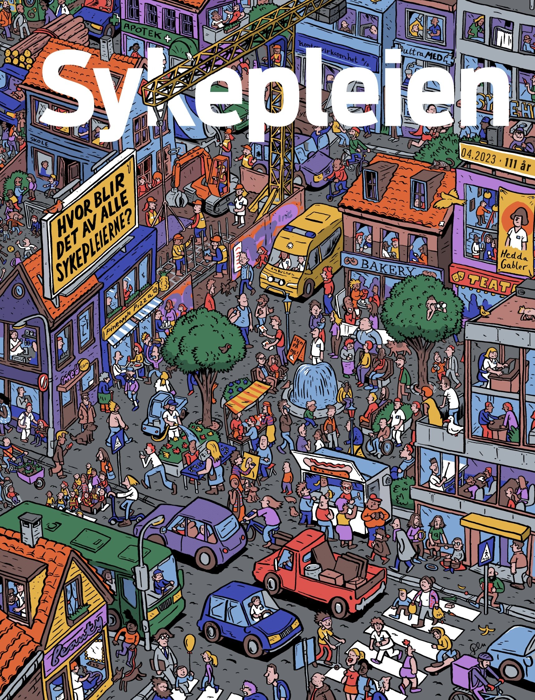 Cover for "Sykepleien" (the nurses magazine)