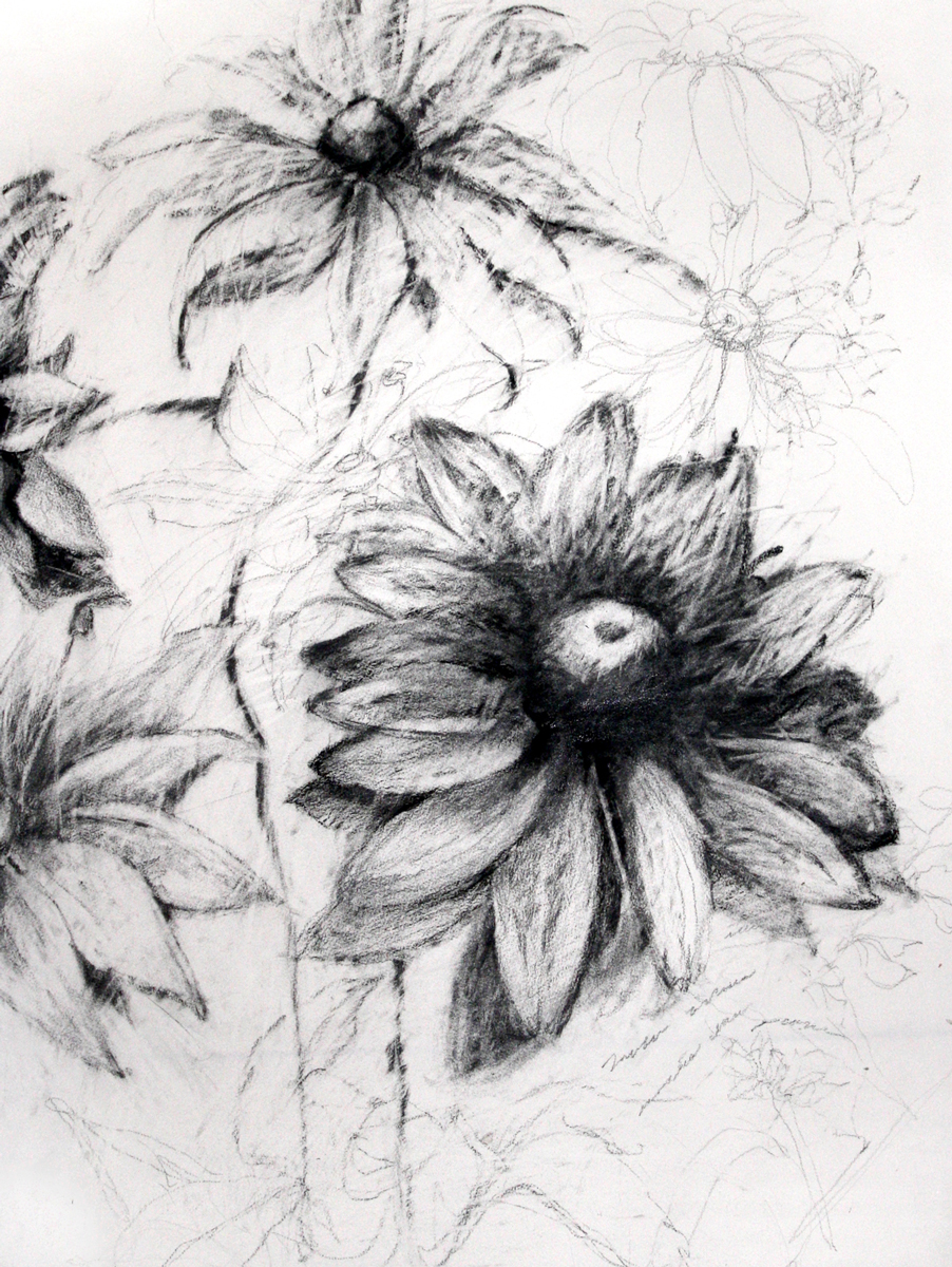 untitled, 2007, pencil charcoal and ink on paper, 30 x 22 inches