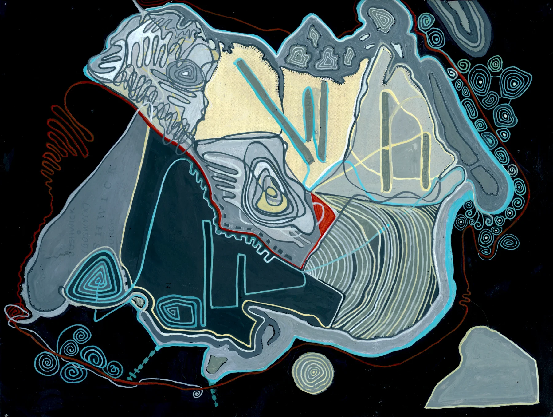 Re imagining Brooklyn. 2016, watercolor, gouache, shellac ink and walnut ink, digital print on archival paper, 8.5 x 11 inches