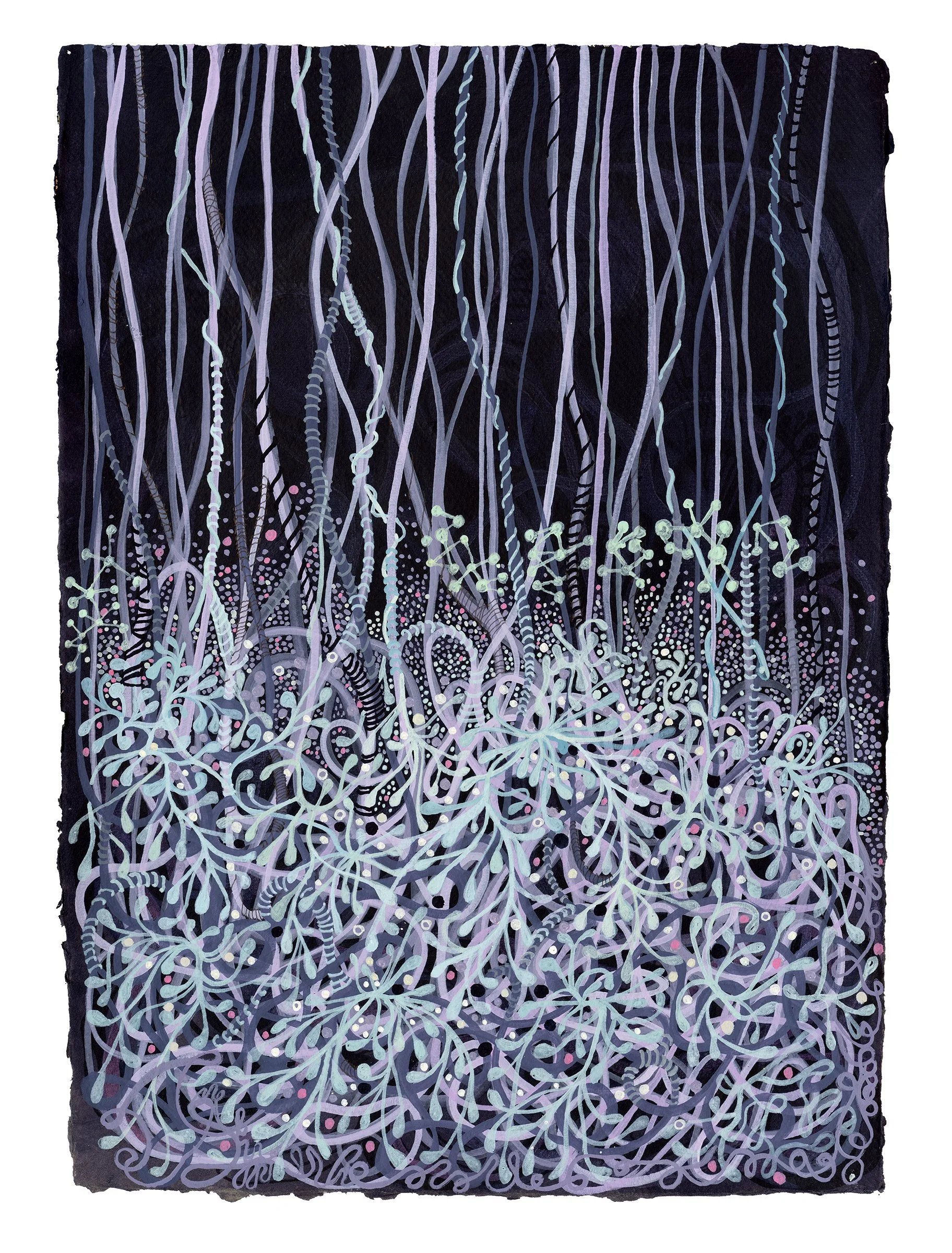 VCCA no.1 2025, acrylic on hand painted paper, 22 x 15 inches (Copy)