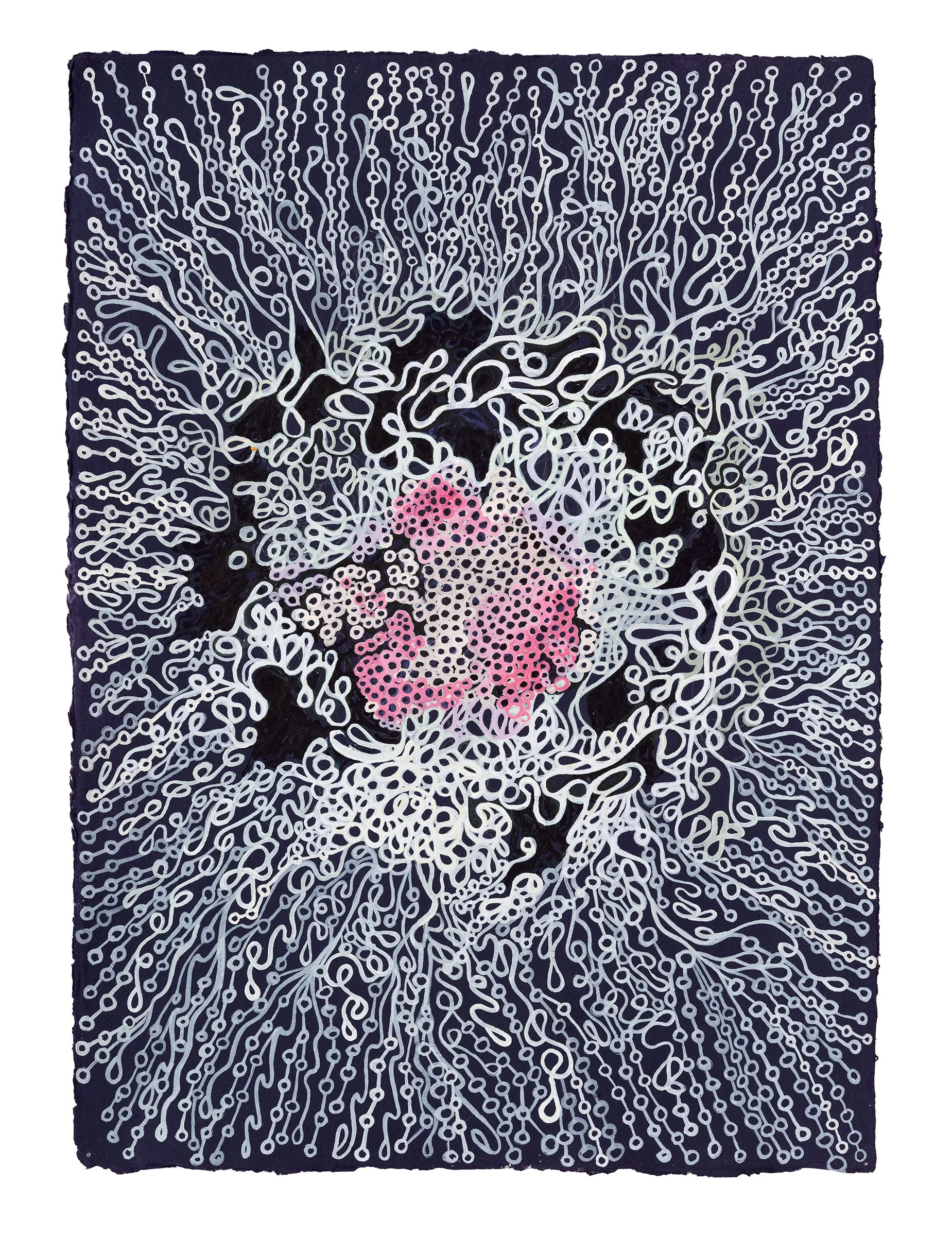 VCCA no.2 2025, acrylic on hand painted paper, 22 x 15 inches (Copy)