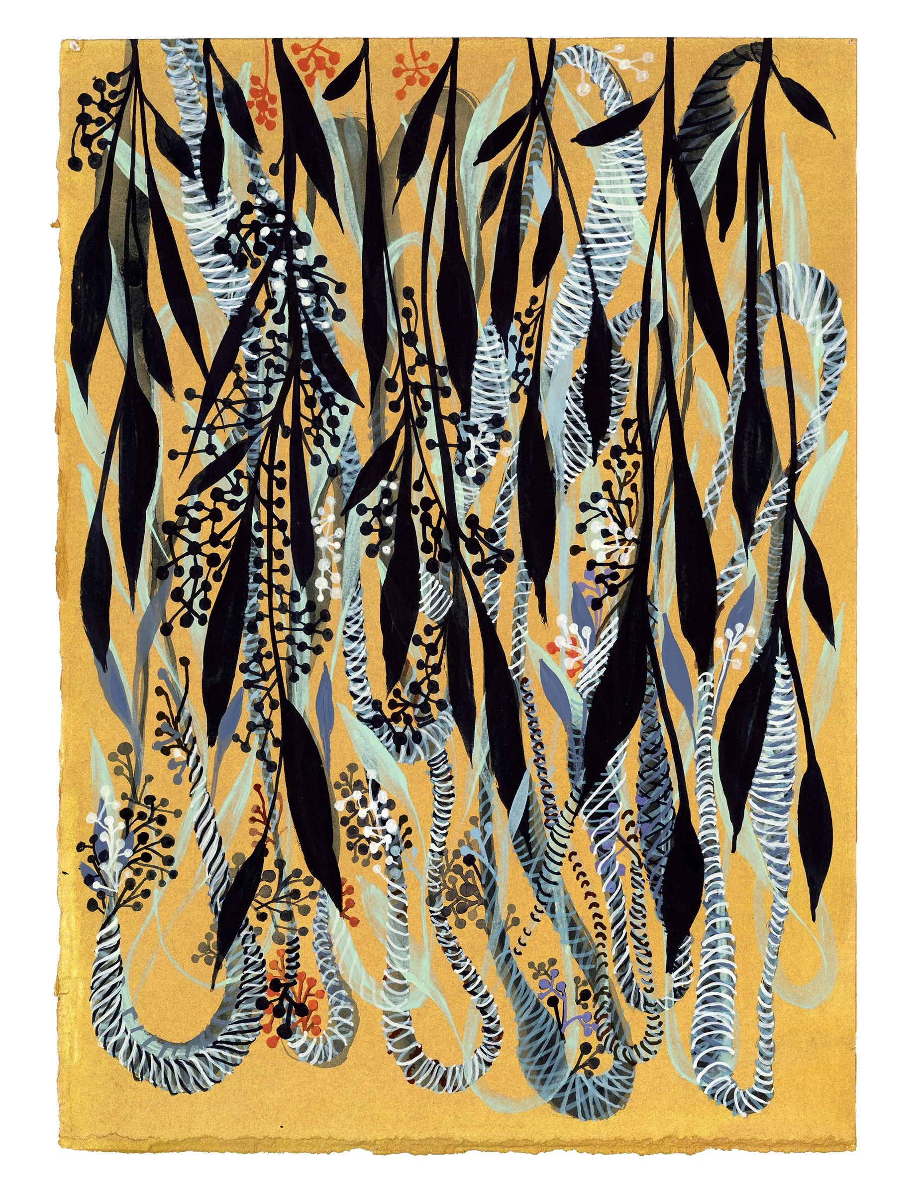 VCCA no.3 2025, acrylic on hand painted paper, 22 x 15 inches (Copy)