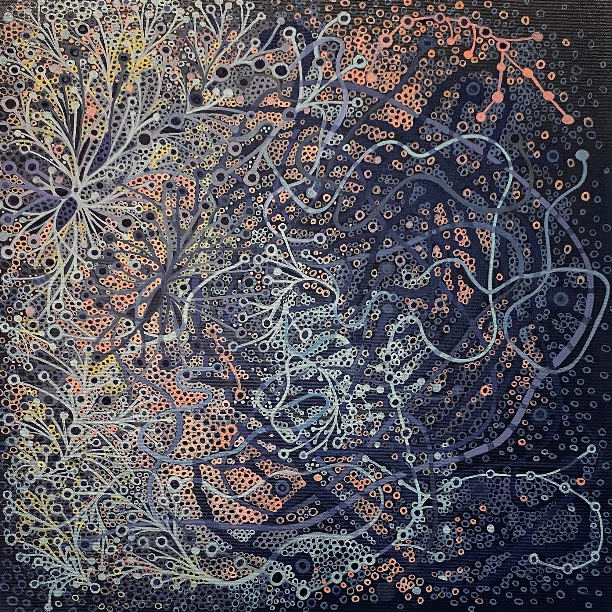 a fraction of time, 2026 18 x 18 oil on canvas