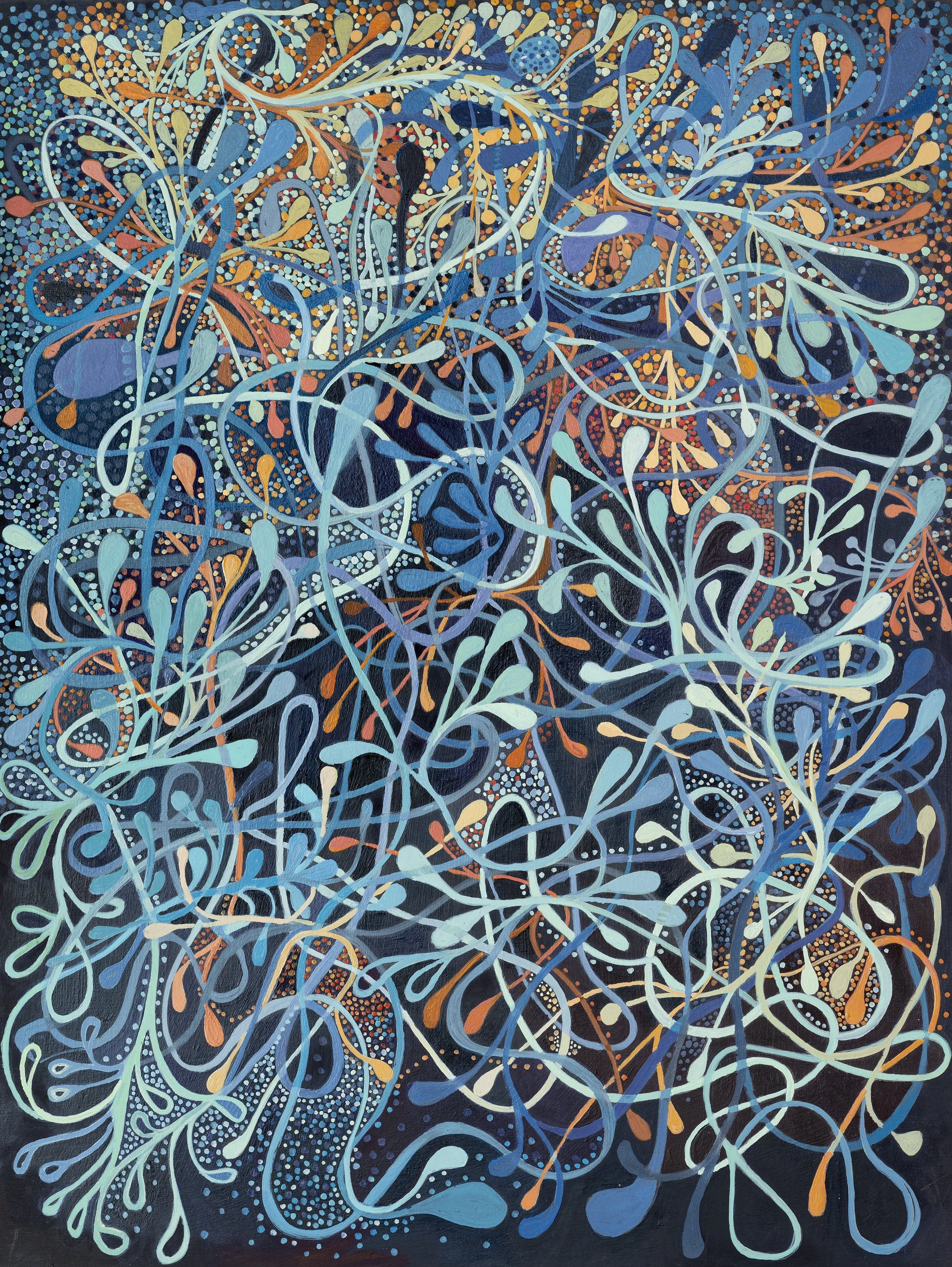 Pembrokshire walk no 5, 16 x 12, acrylic on wood panel.