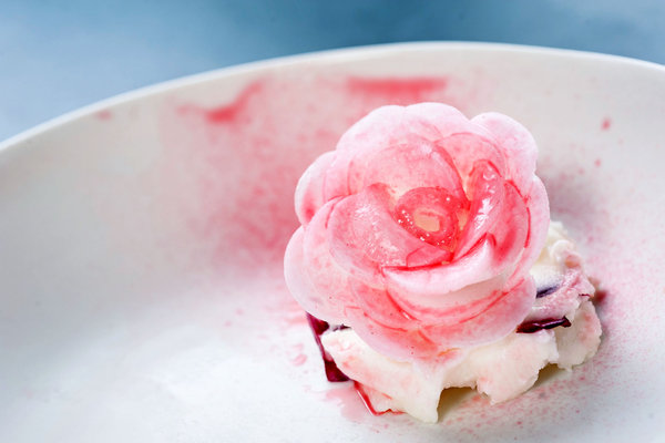 Rose Flower Dessert