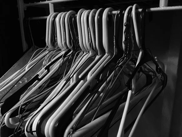 Empty Hangers. These once held shirts I hardly ever wore.