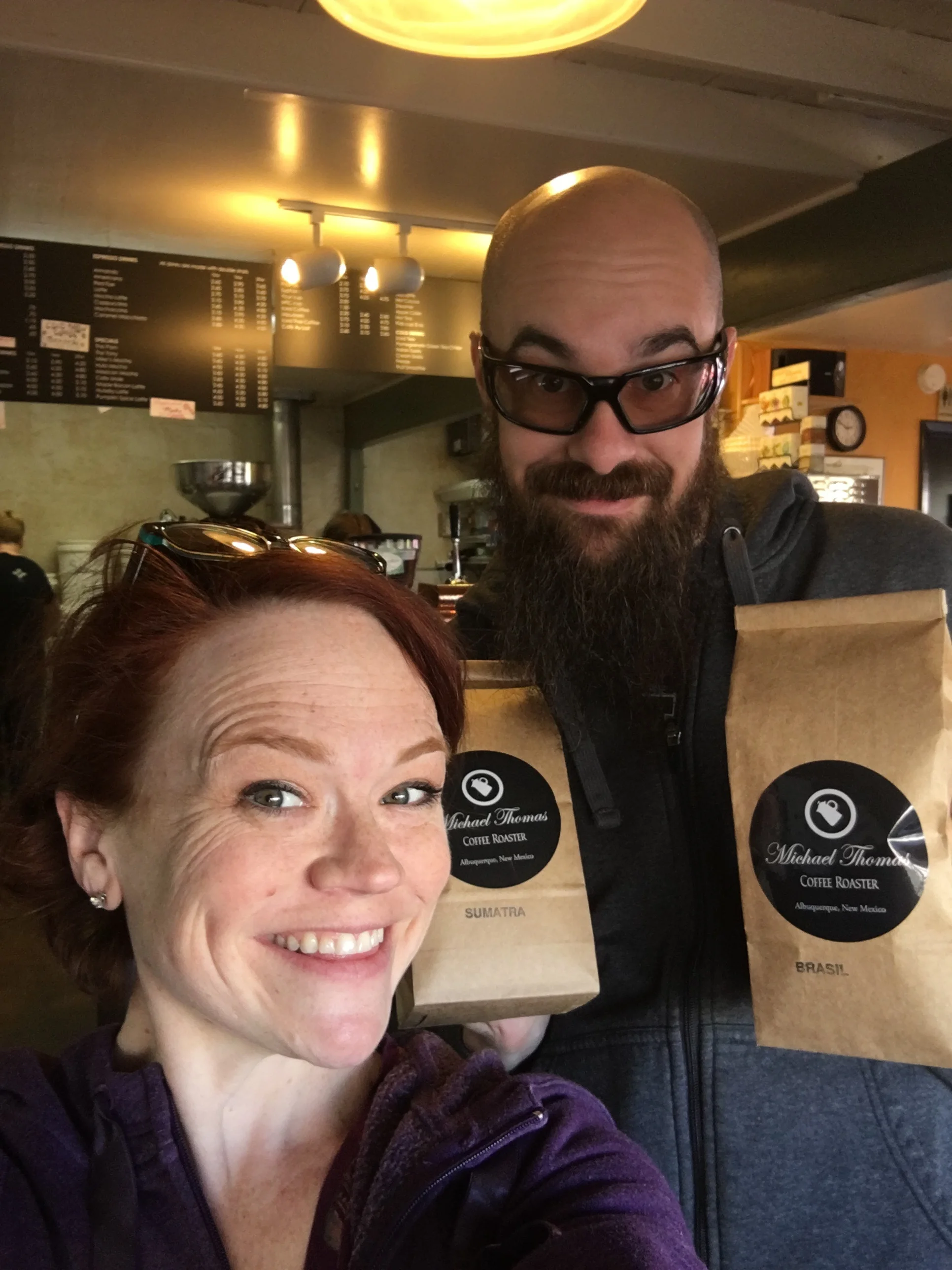 Coffee beans from Michael Thomas roasters