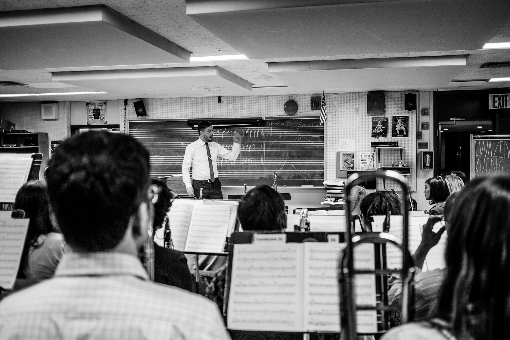 Brooklyn Wind Symphony with artistic director Jeff Ball (center) by Christopher Rushing