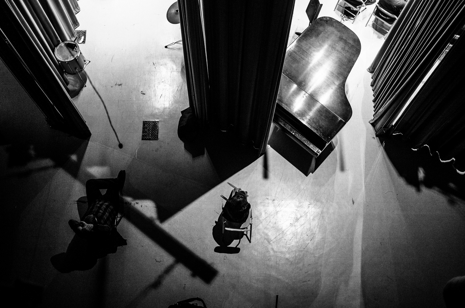 Backstage at Grand Street Community Band's A Fall Concert on October 26, 2013 by Christopher Rushing