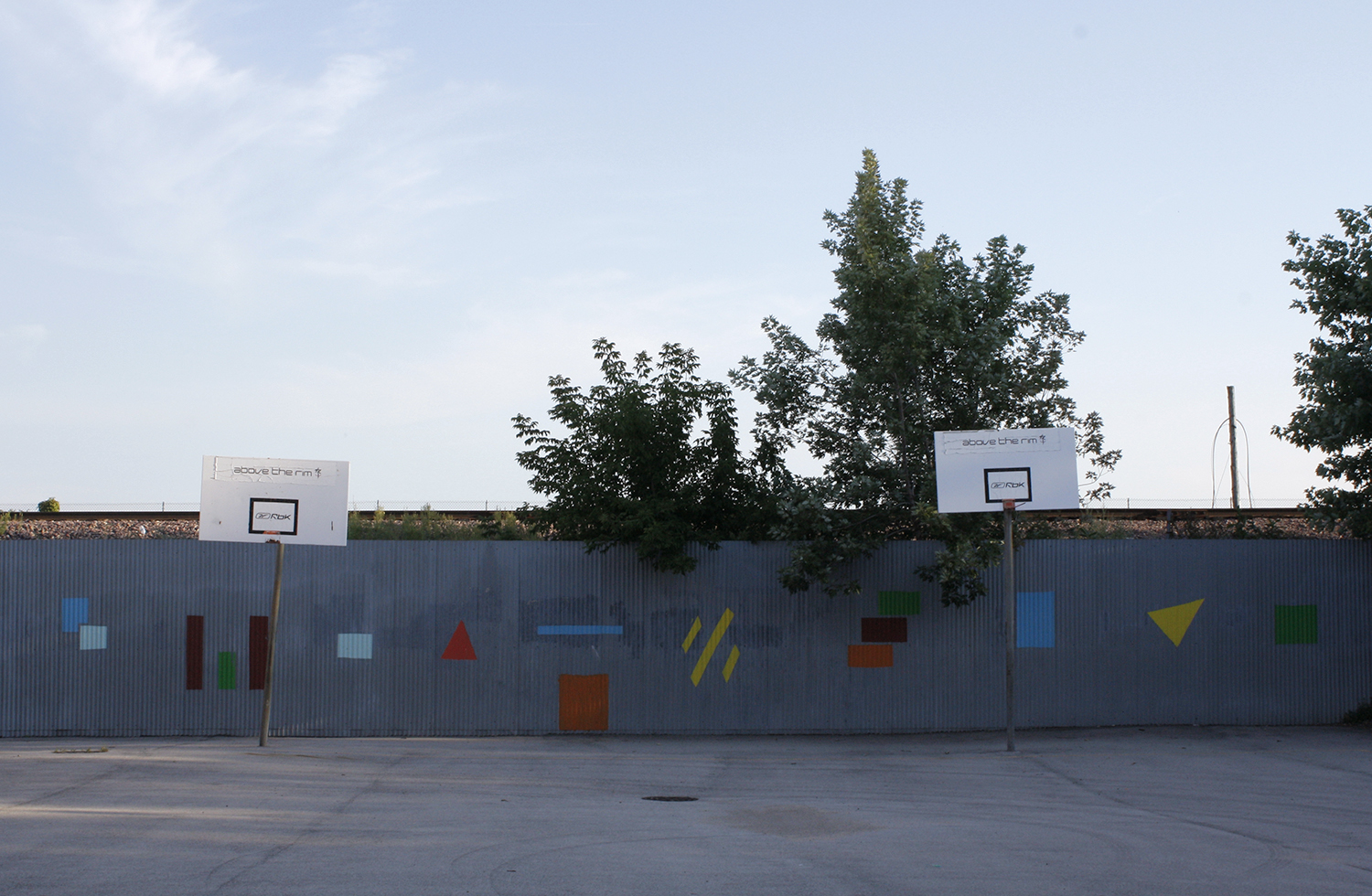 Basketball court at Laura S. Ward Elementary