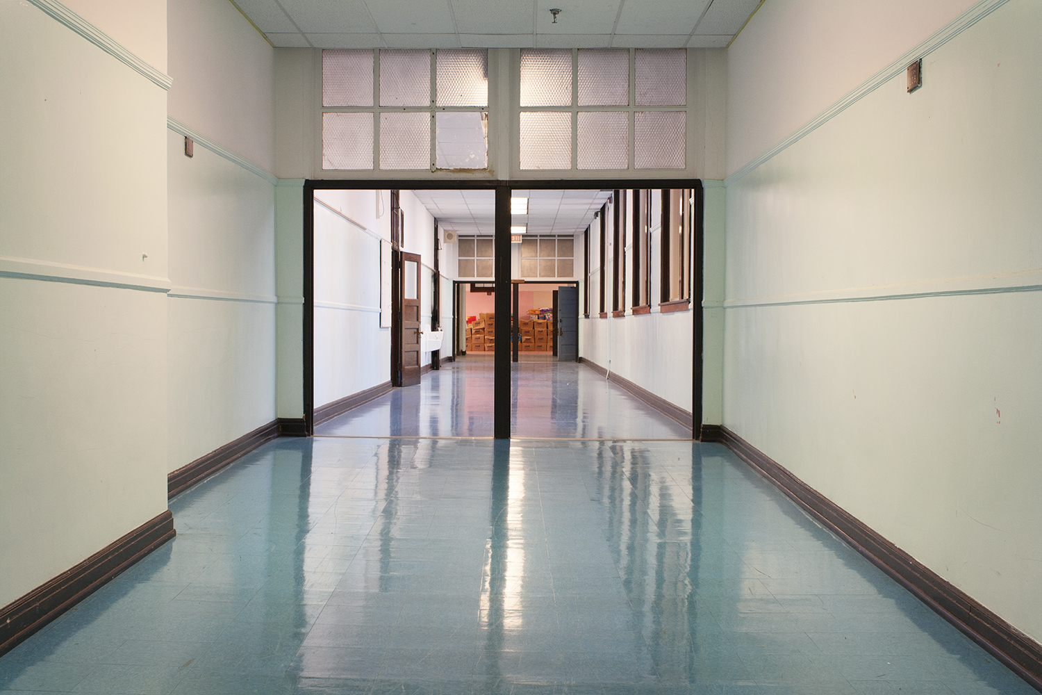 Hallway, Von Humboldt Elementary