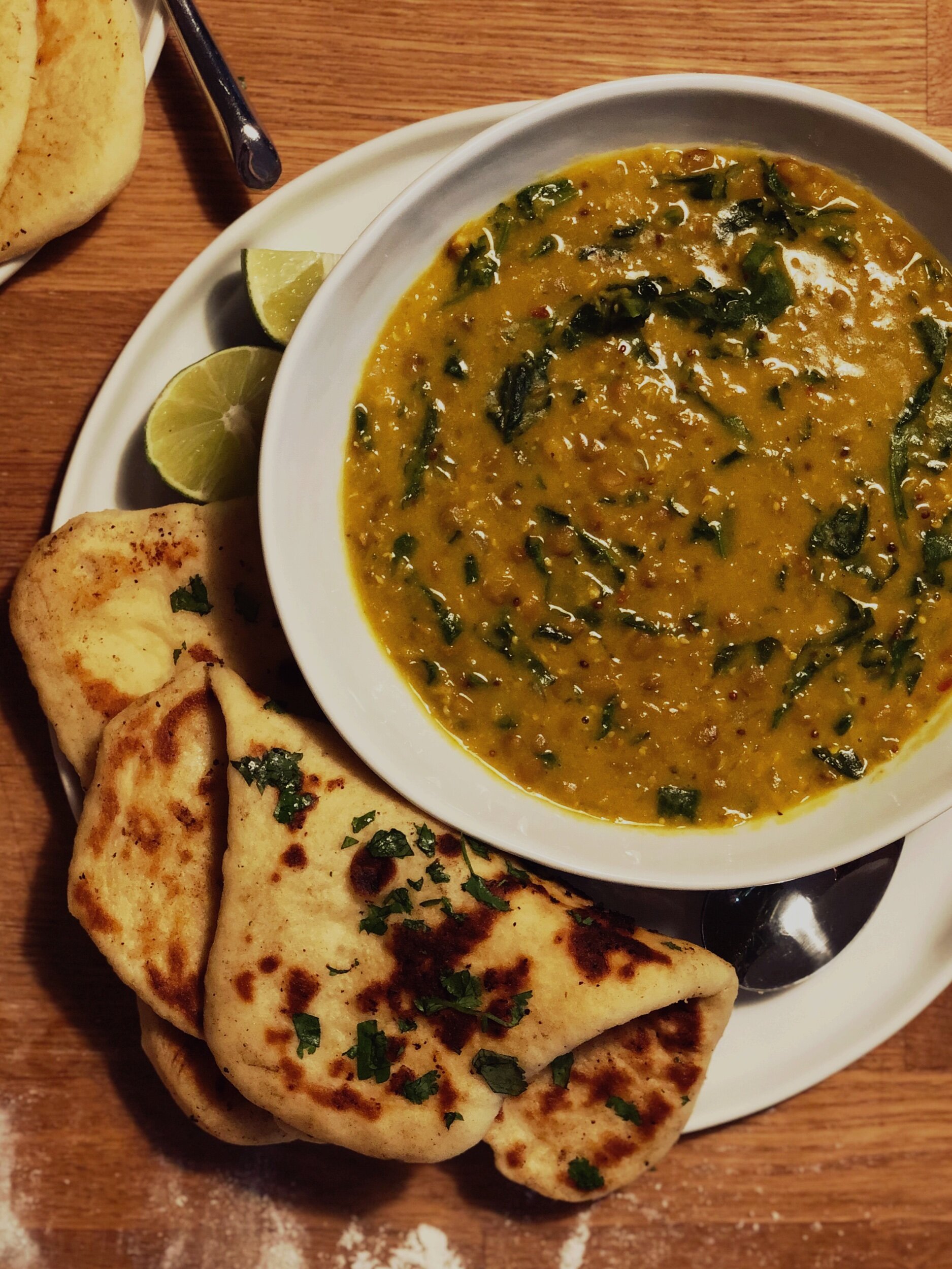 Coconut Curried Lentils with Kale