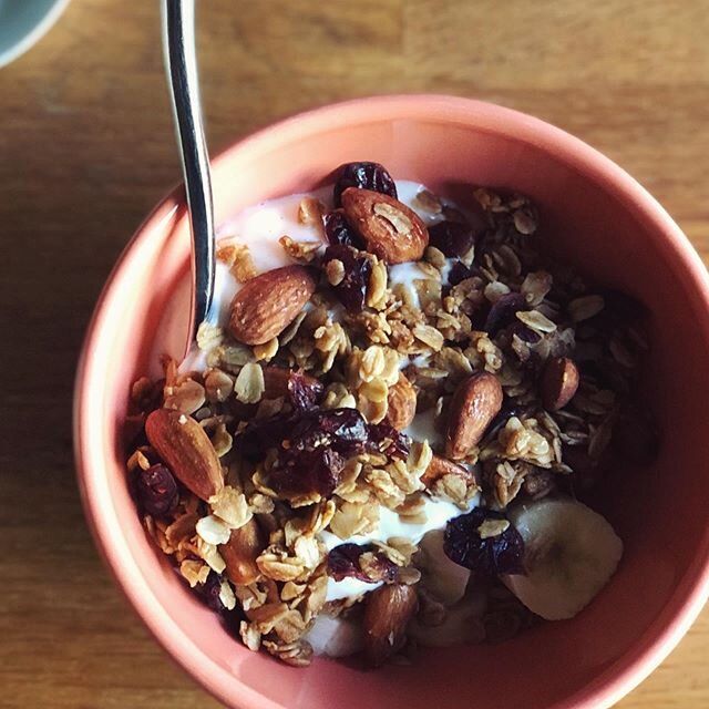 Good morning, guys! Granola is one of those things you can really make into whatever you want. I&rsquo;m also about three seconds away from eating handfuls of Reese&rsquo;s Pieces and this sounded way more adult to eat... Cranberry Almond Granola is 