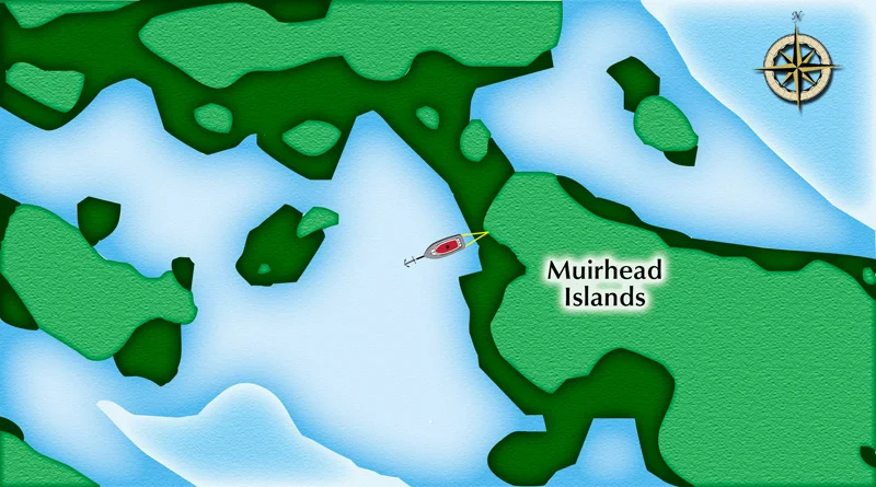 Muirhead Stern Tie Detail - Not For Navigation
