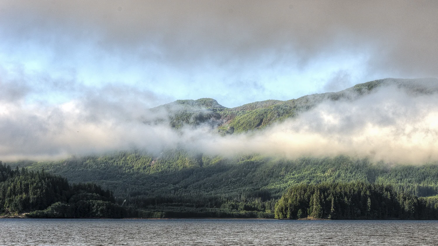 The clouds lift to create a beautiful day