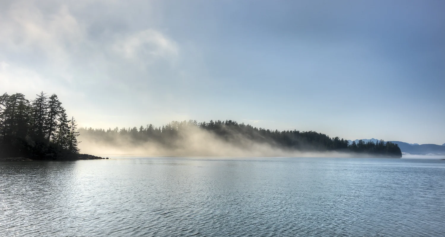 The fog and sun battle for dominance