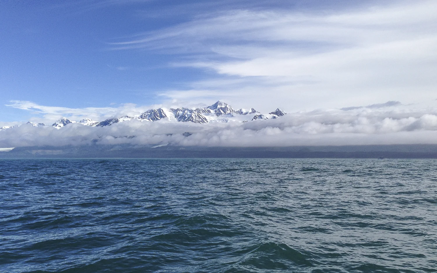 The Fairweather Mountain Range in all its glory.