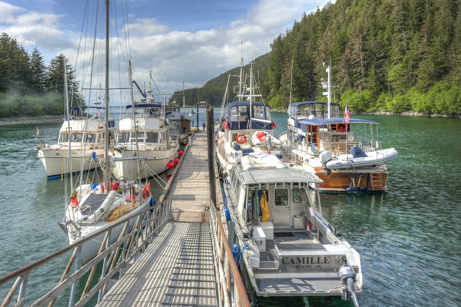 The docks at Elfin Cove.