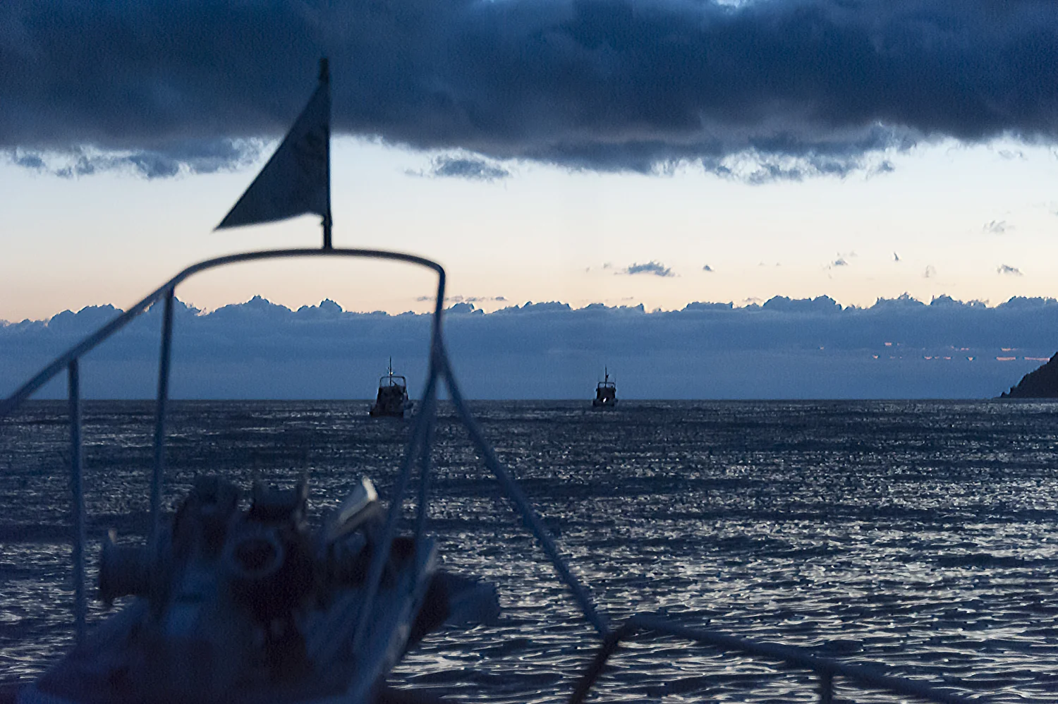 Early morning passage through Hinchinbrook Entrance