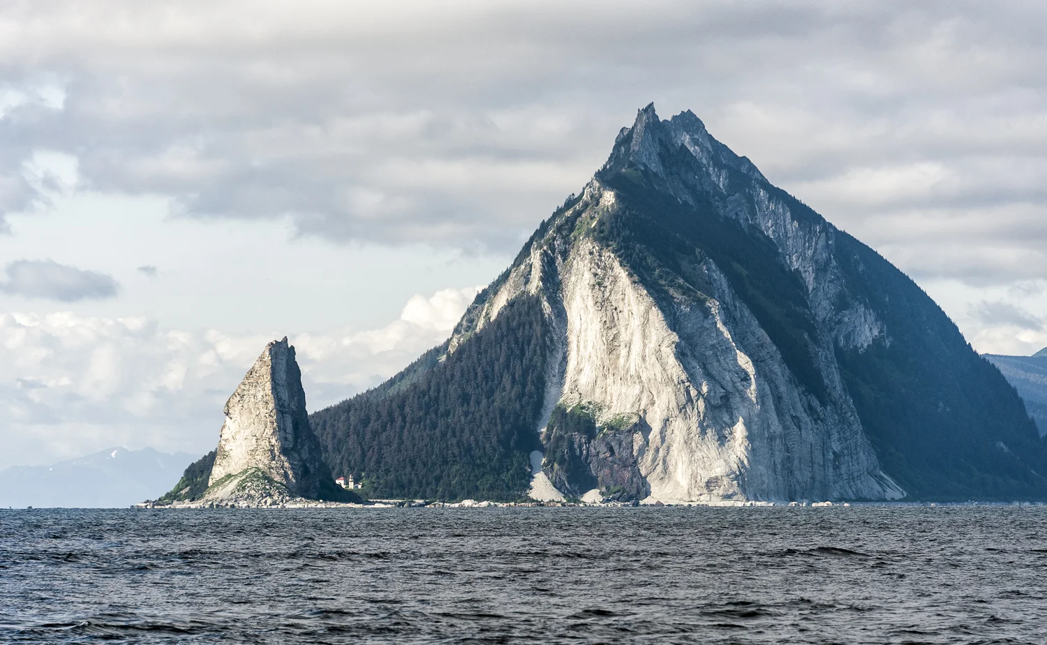 Looking back on Kayak Island