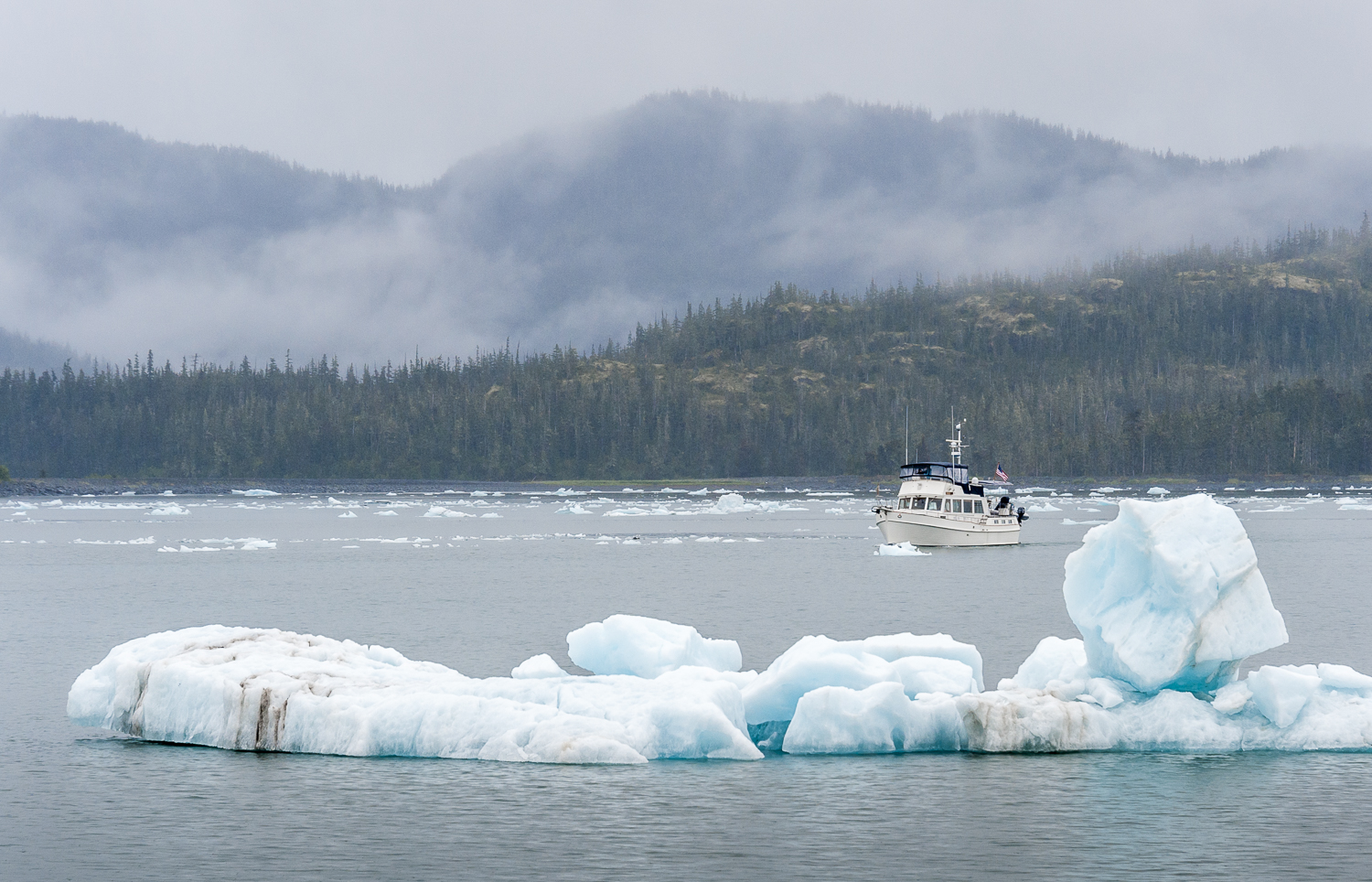 Telita works her way through the ice