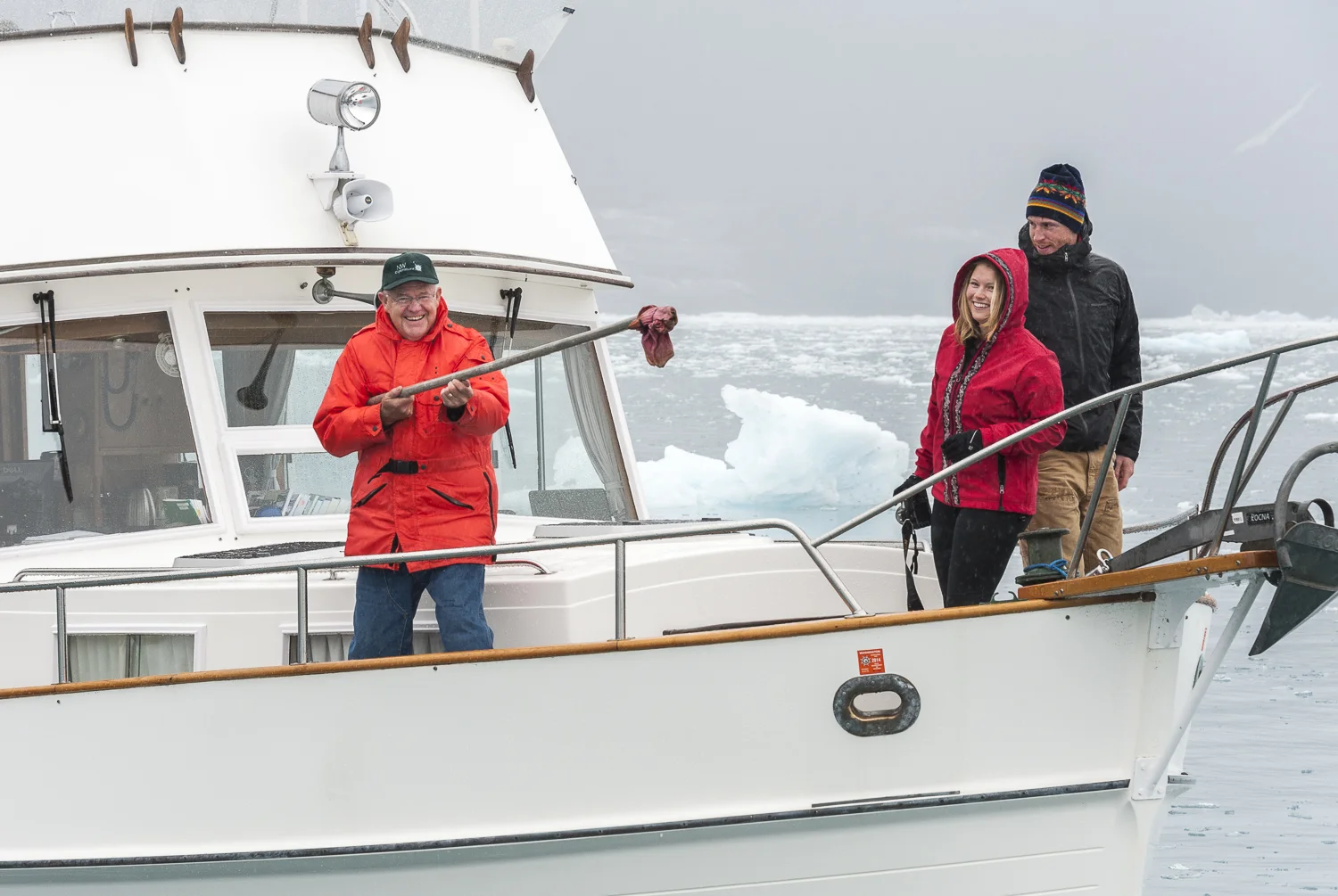 Brian, our fearless leader, poses with the "ice pusher" 