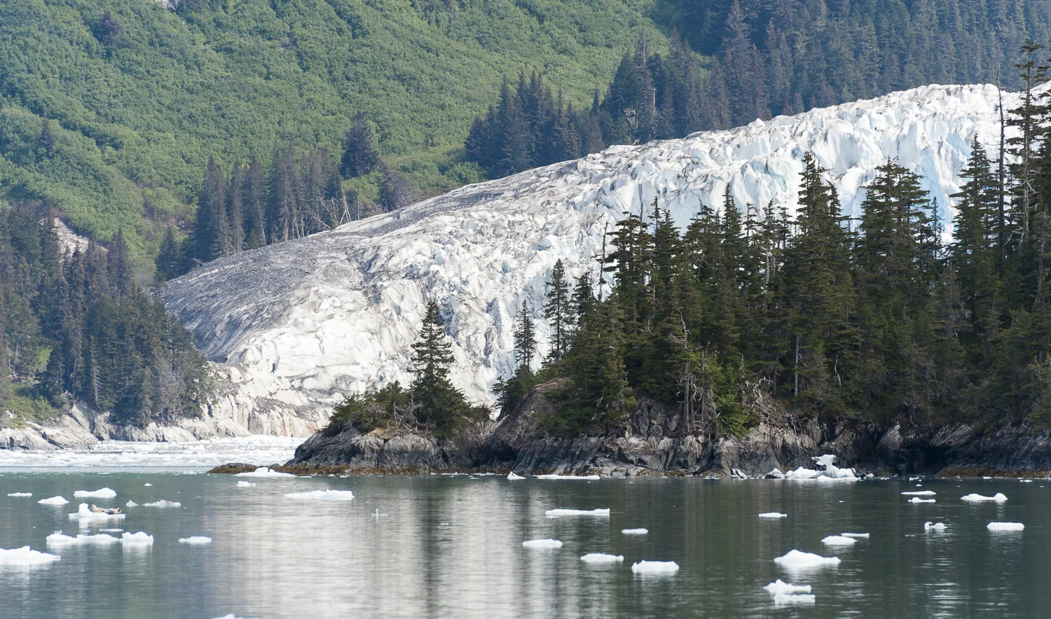 Mears Glacier comes into view