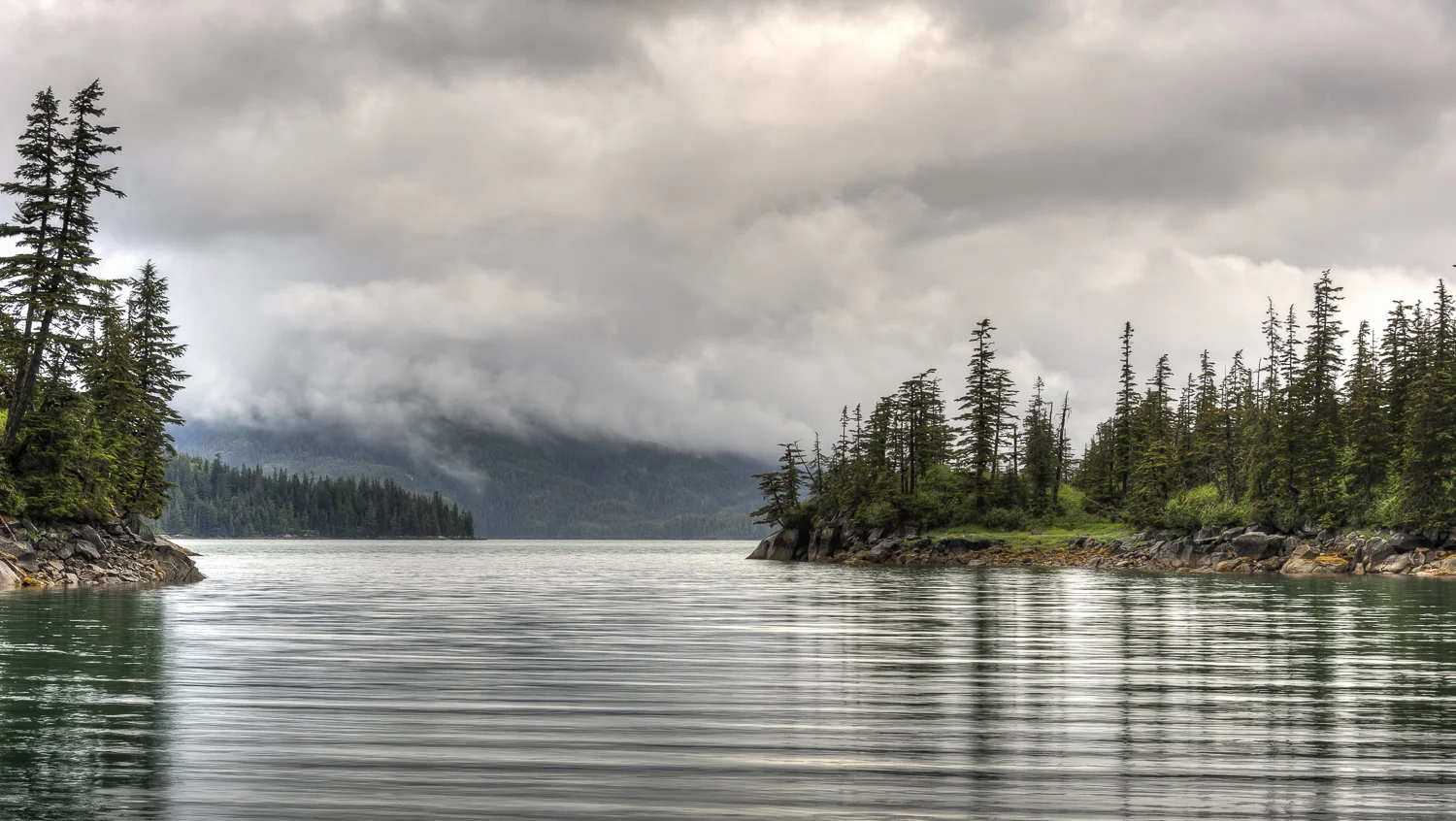 Looking our from Nellie's Rest into Derickson Bay