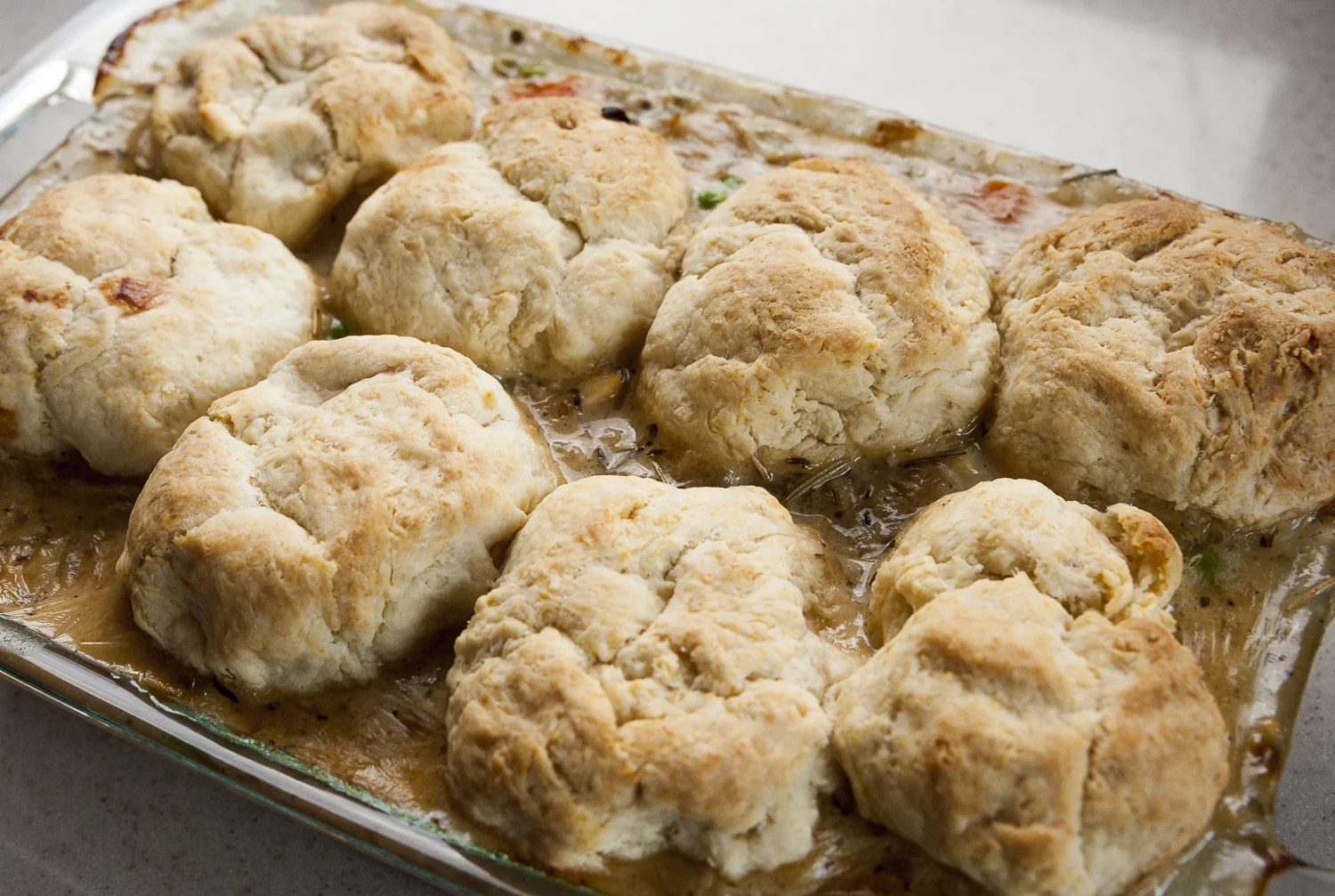 Comfort food for dinner..chicken pot pie
